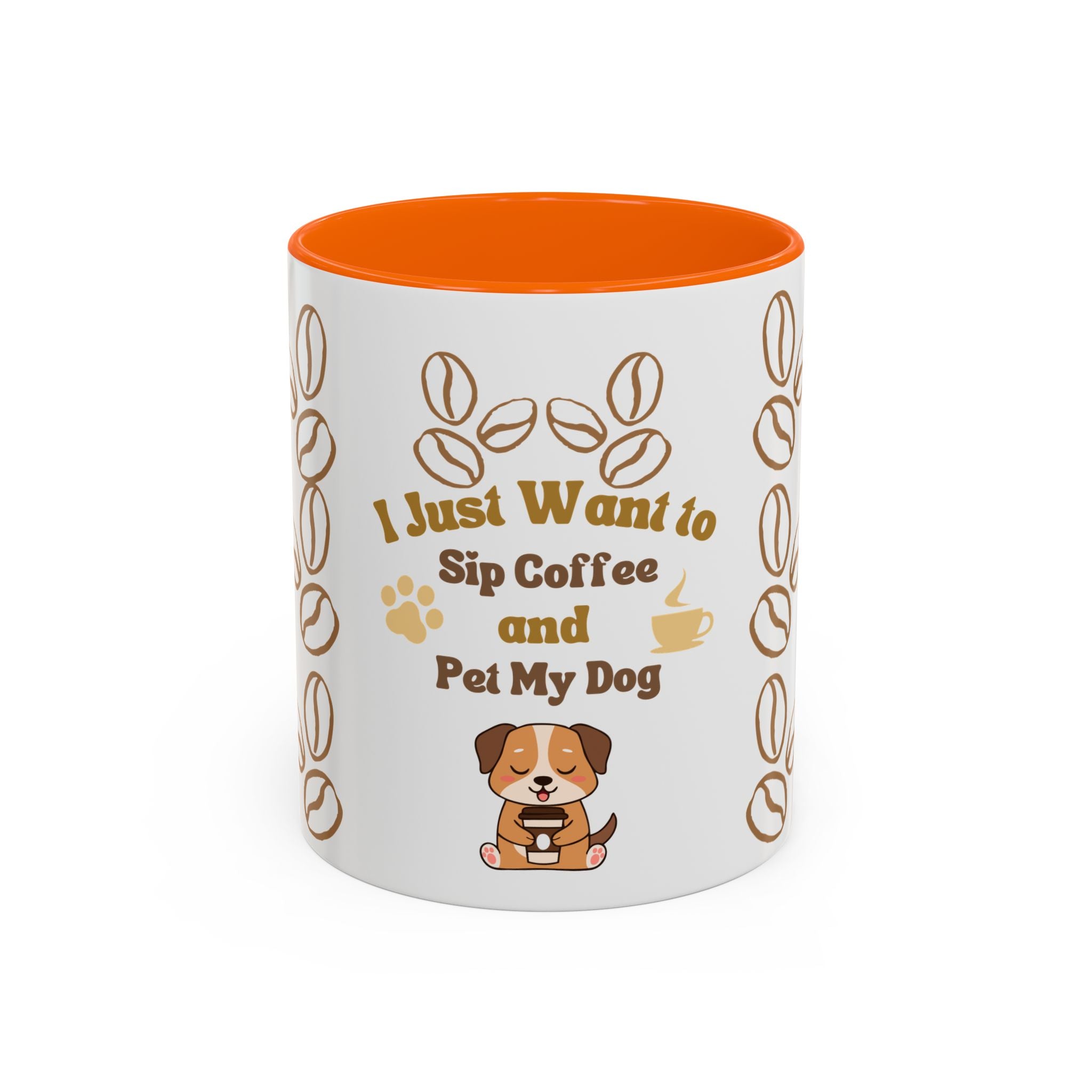 coffee & dog Accent Coffee Mug (11, 15oz)