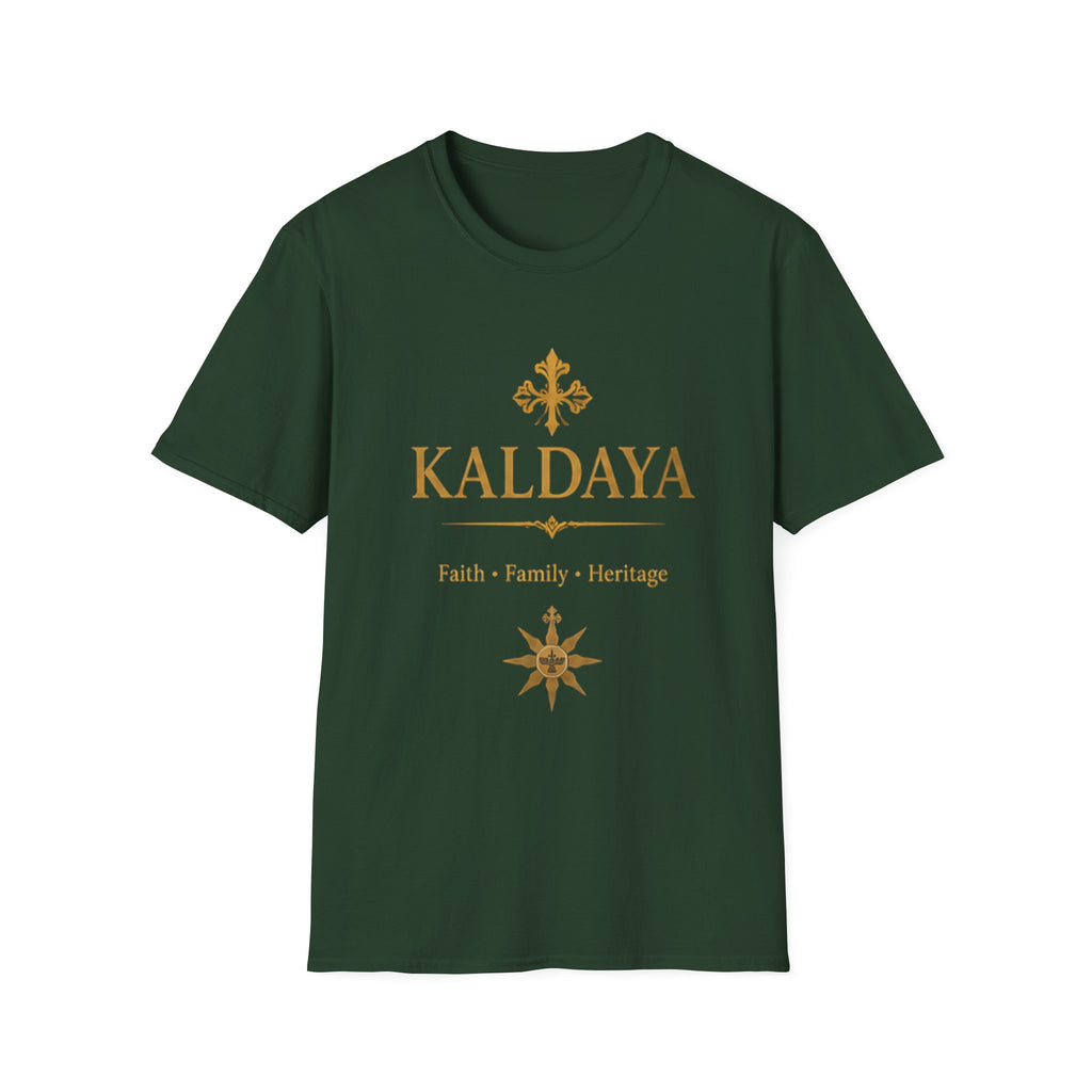 KALDAYA Gold Logo T‑Shirt — Elegant Faith & Heritage Tee