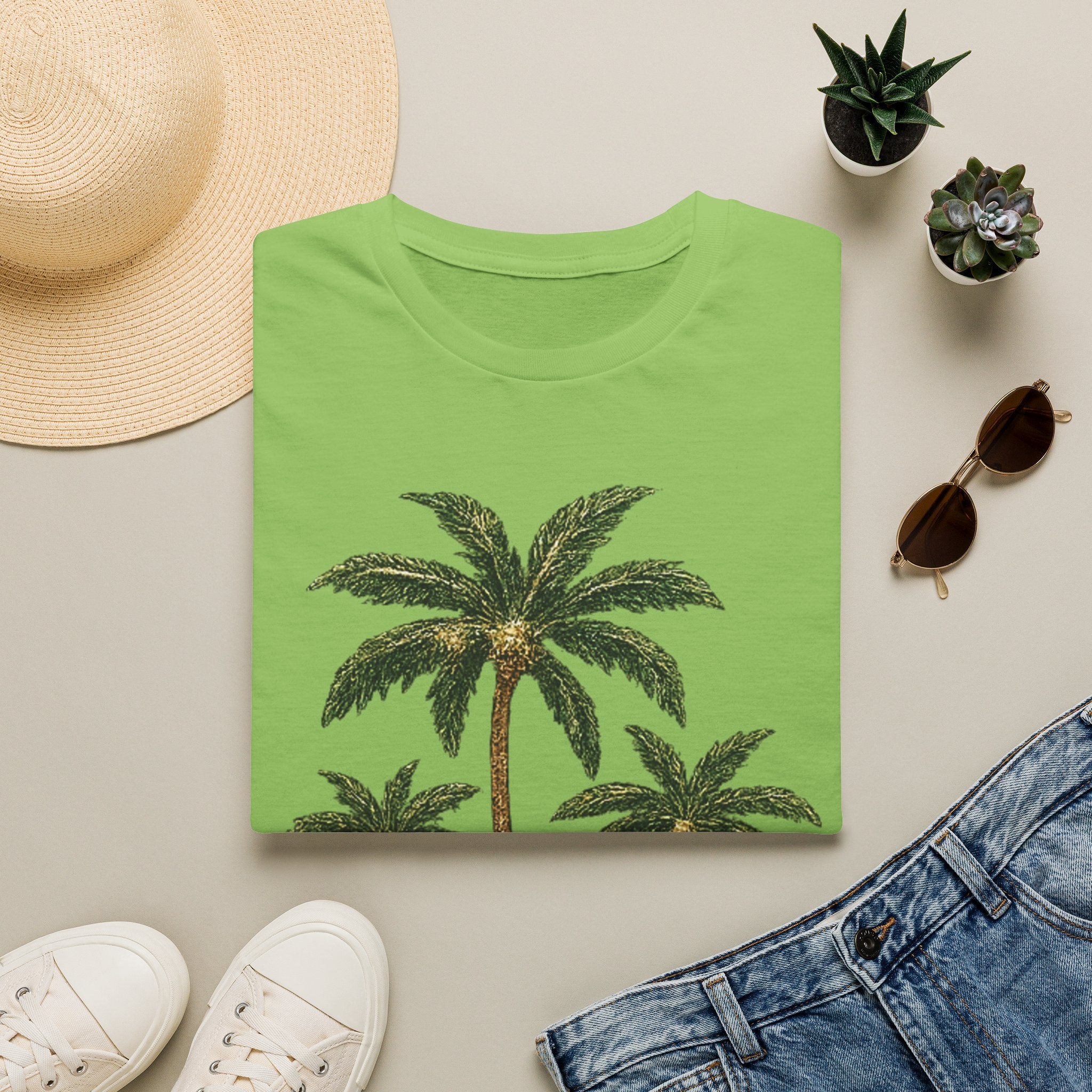Palm Trees Graphic T-Shirt — Tropical Beach Vibe Tee