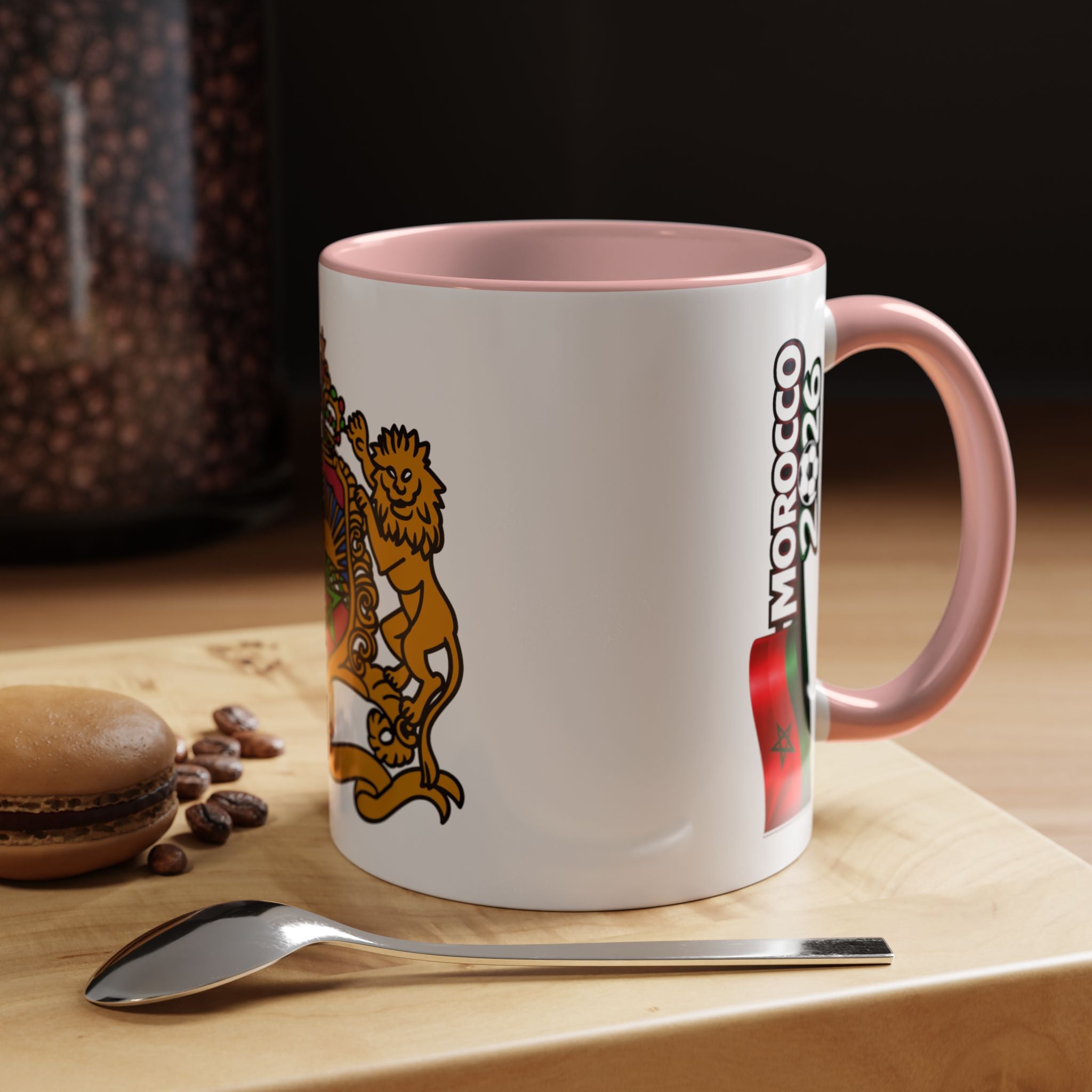 Morocco Coat of Arms Accent Coffee Mug – Moroccan Flag 11/15oz