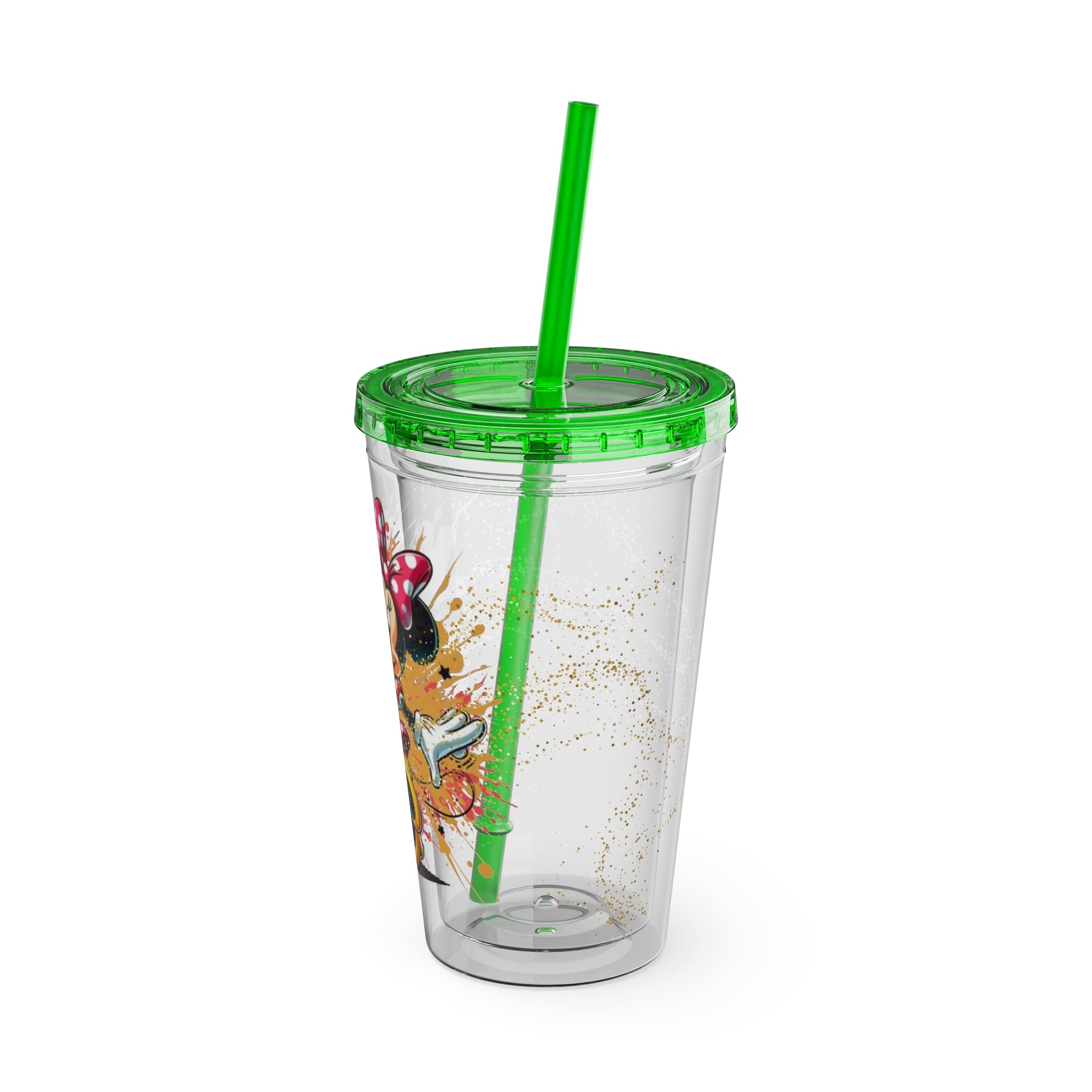 Minnie Mouse Sunsplash 16oz Tumbler with Straw