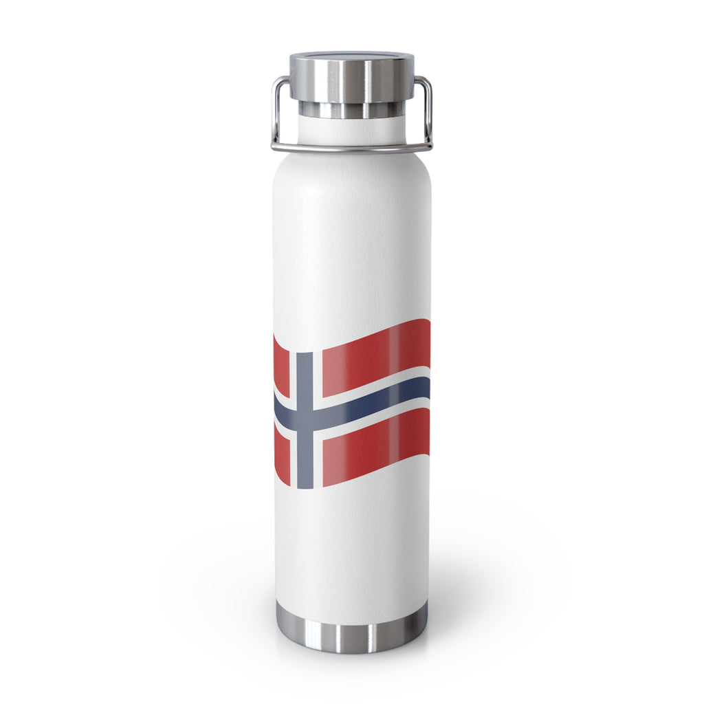 Norway Flag 22oz Vacuum Water Bottle – Insulated Copper Flask for Travel & Outdoor