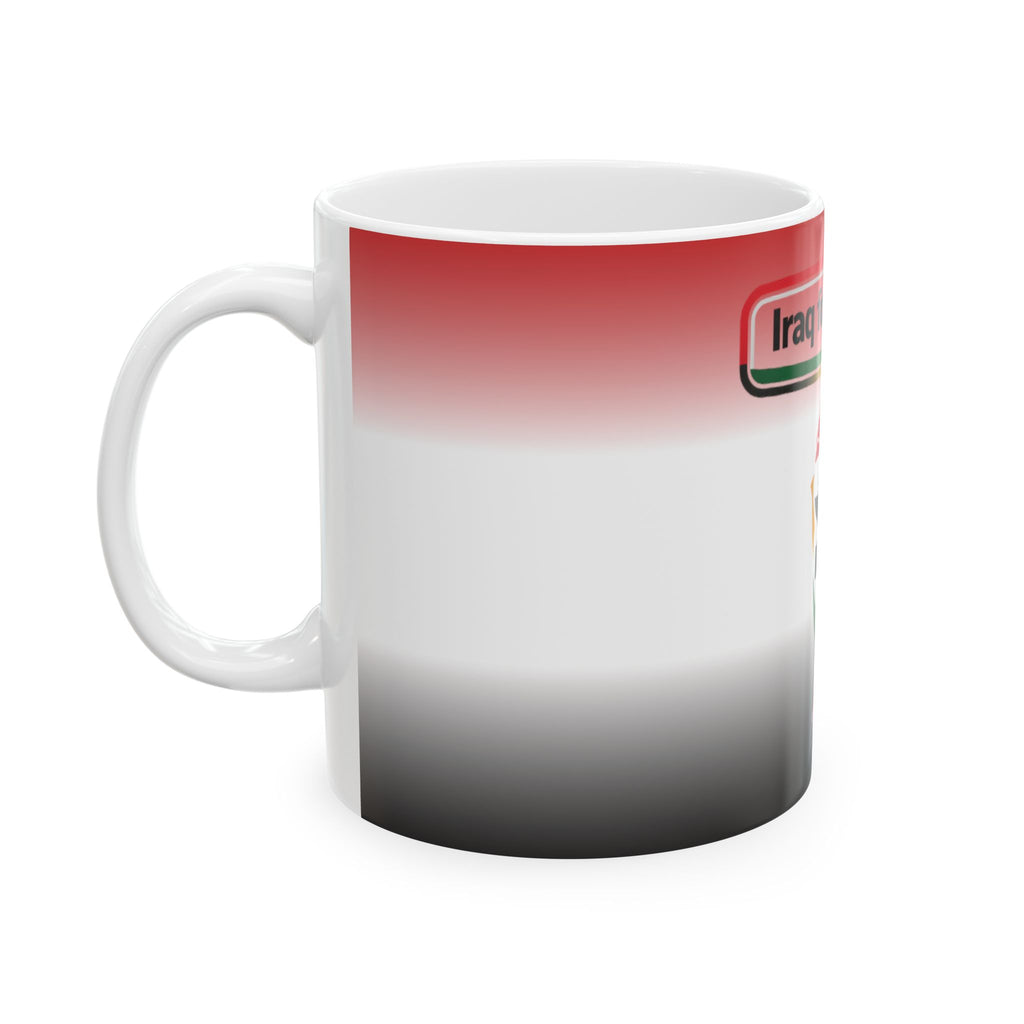 Iraq for the Cup Ceramic Mug – Iraq Football Supporter Gift (11oz, 15oz)