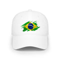 Brazil Flag Baseball Cap — Distressed Brushstroke Brazilian Flag Hat