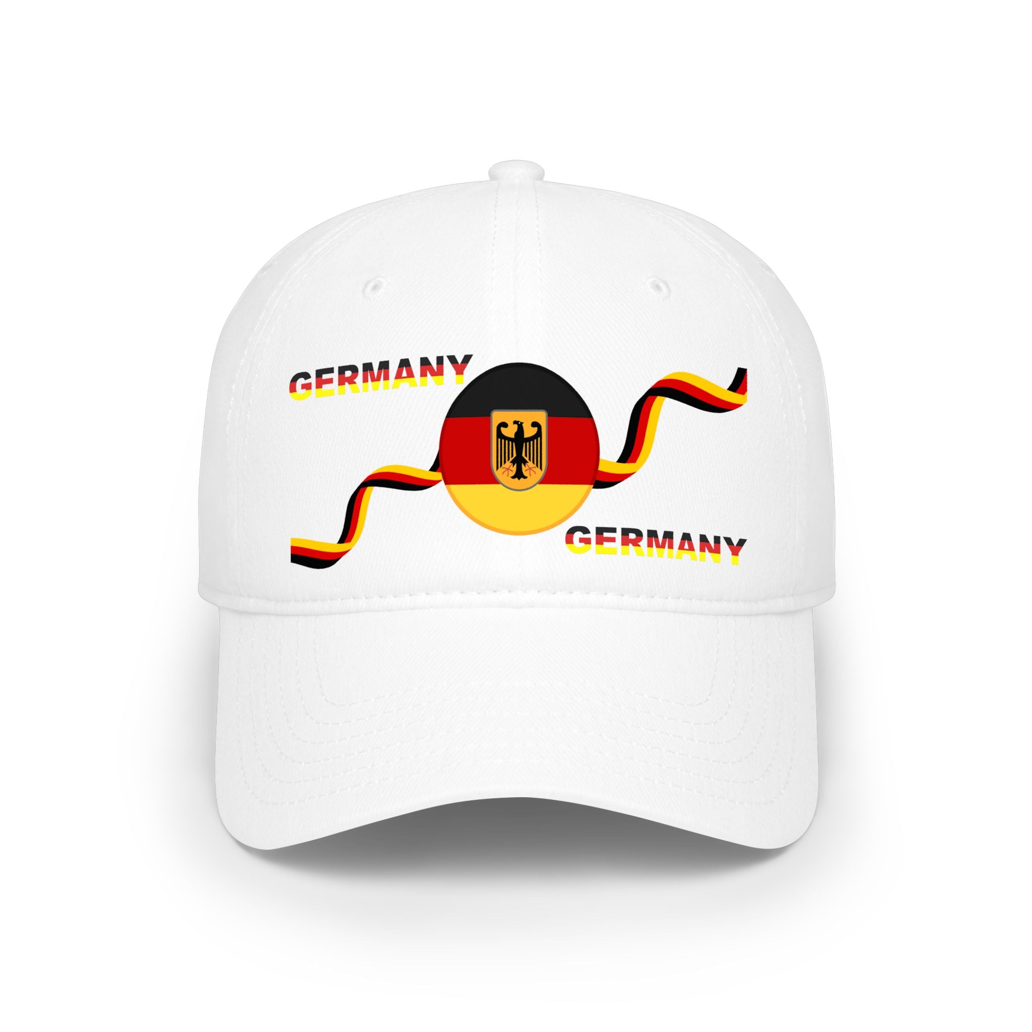 Germany Flag Baseball Cap — German Crest Ribbon Hat