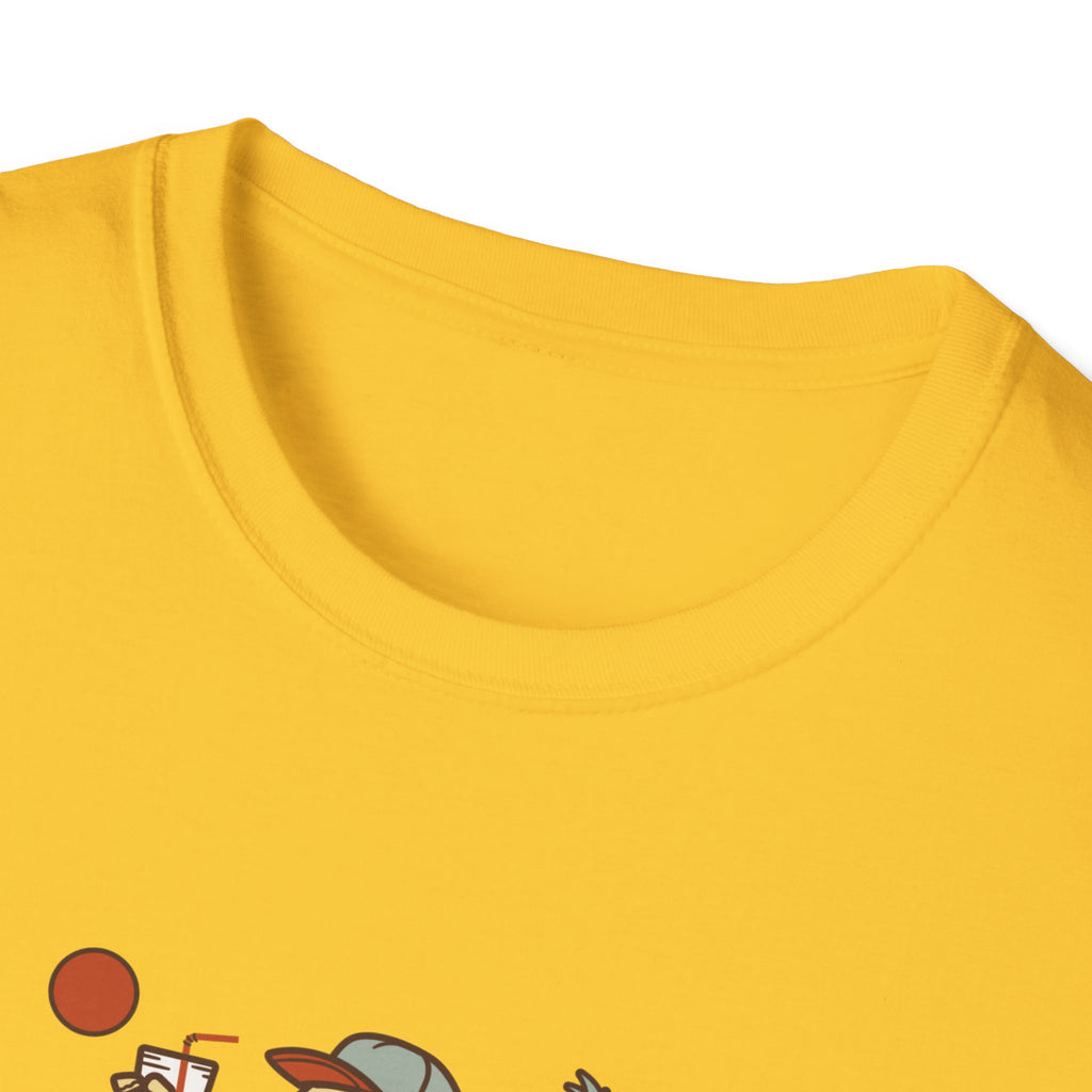 Hello Summer Skeleton T-Shirt — Retro Beach Vacation Tee