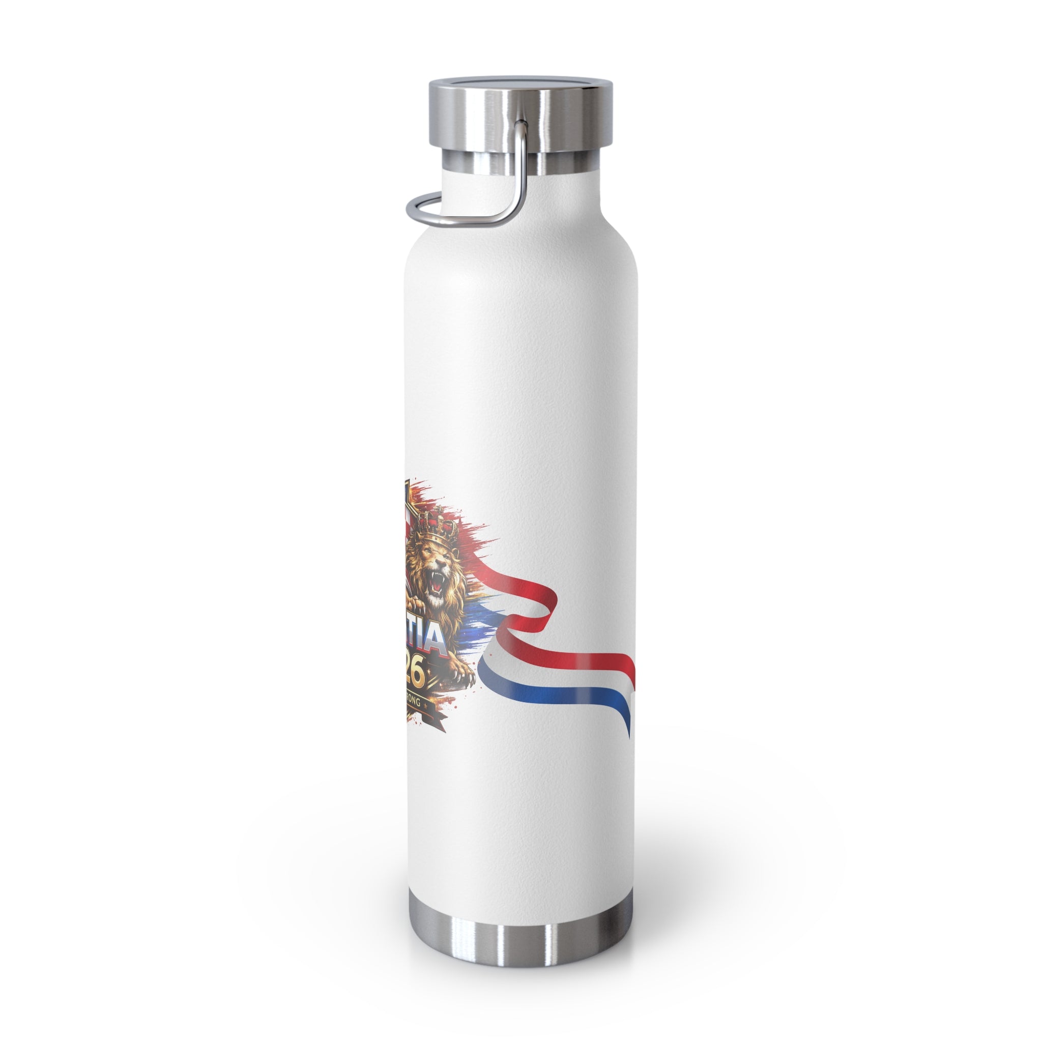 Croatia 2026 Soccer Fan Insulated Water Bottle, 22oz