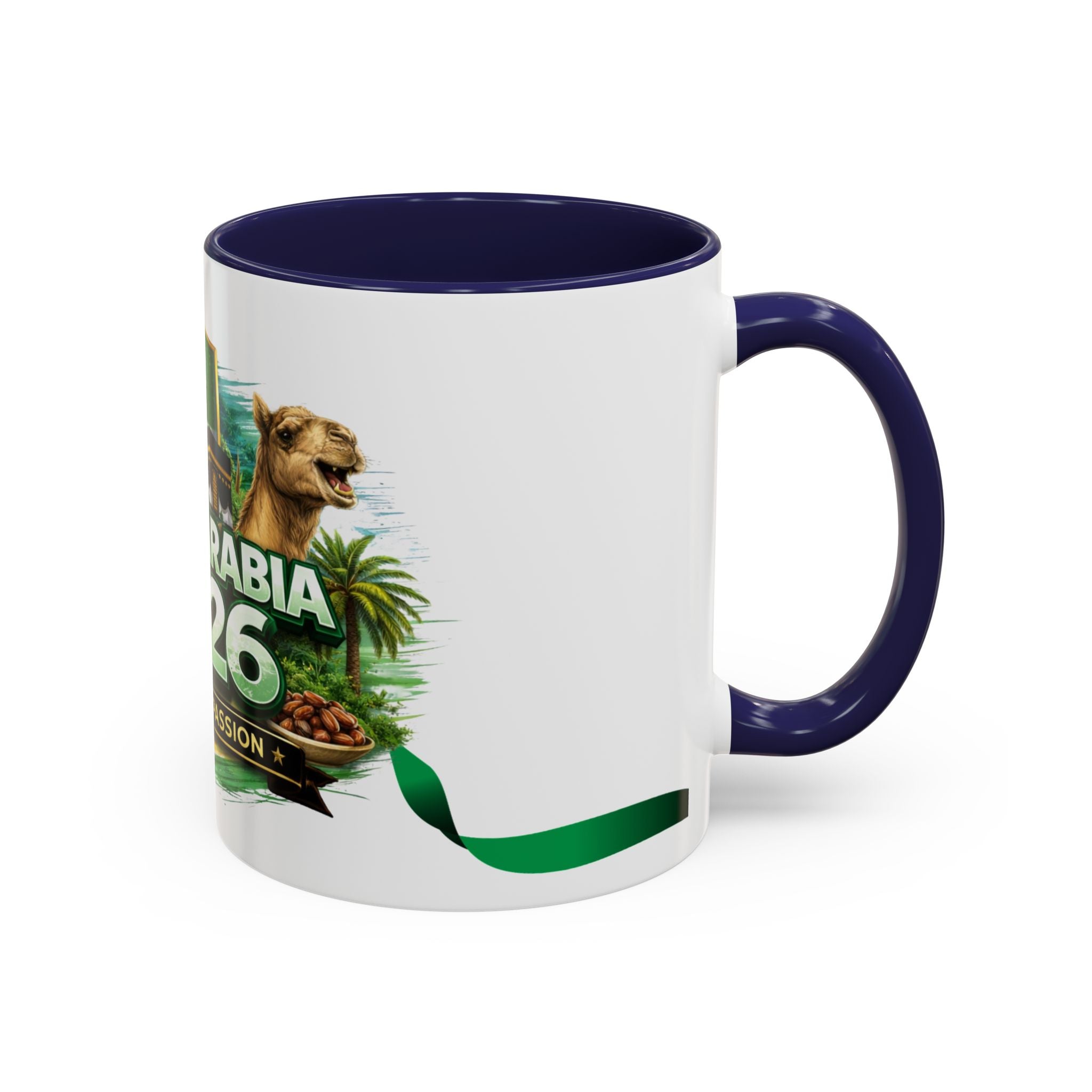 Saudi Arabia 2026 Football Passion Accent Coffee Mug – Cup Soccer Fan Gift
