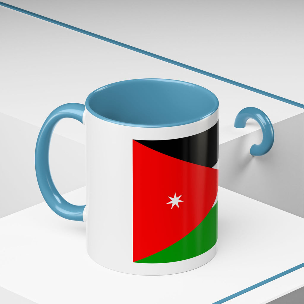 Jordan Flag Accent Coffee Mug – Patriotic Jordanian Tea & Coffee Cup (11/15oz)