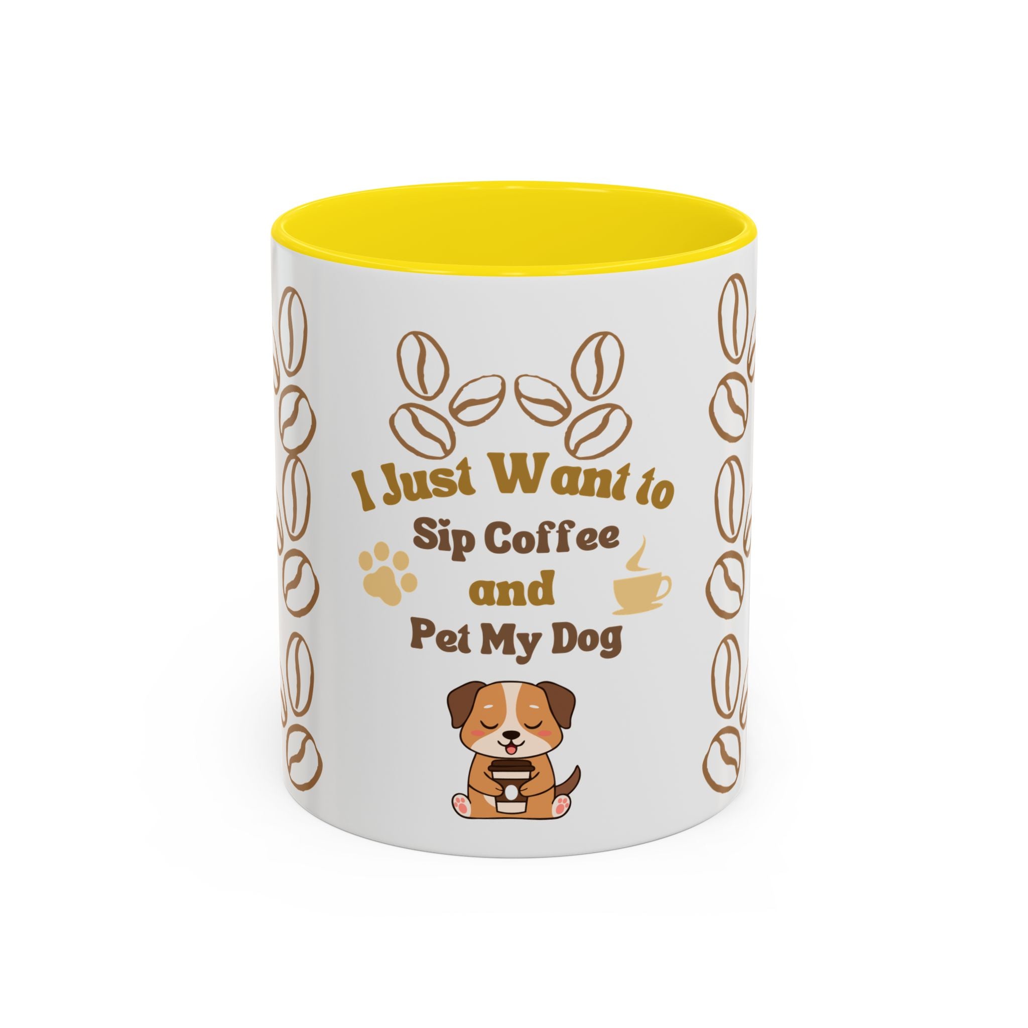 coffee & dog Accent Coffee Mug (11, 15oz)