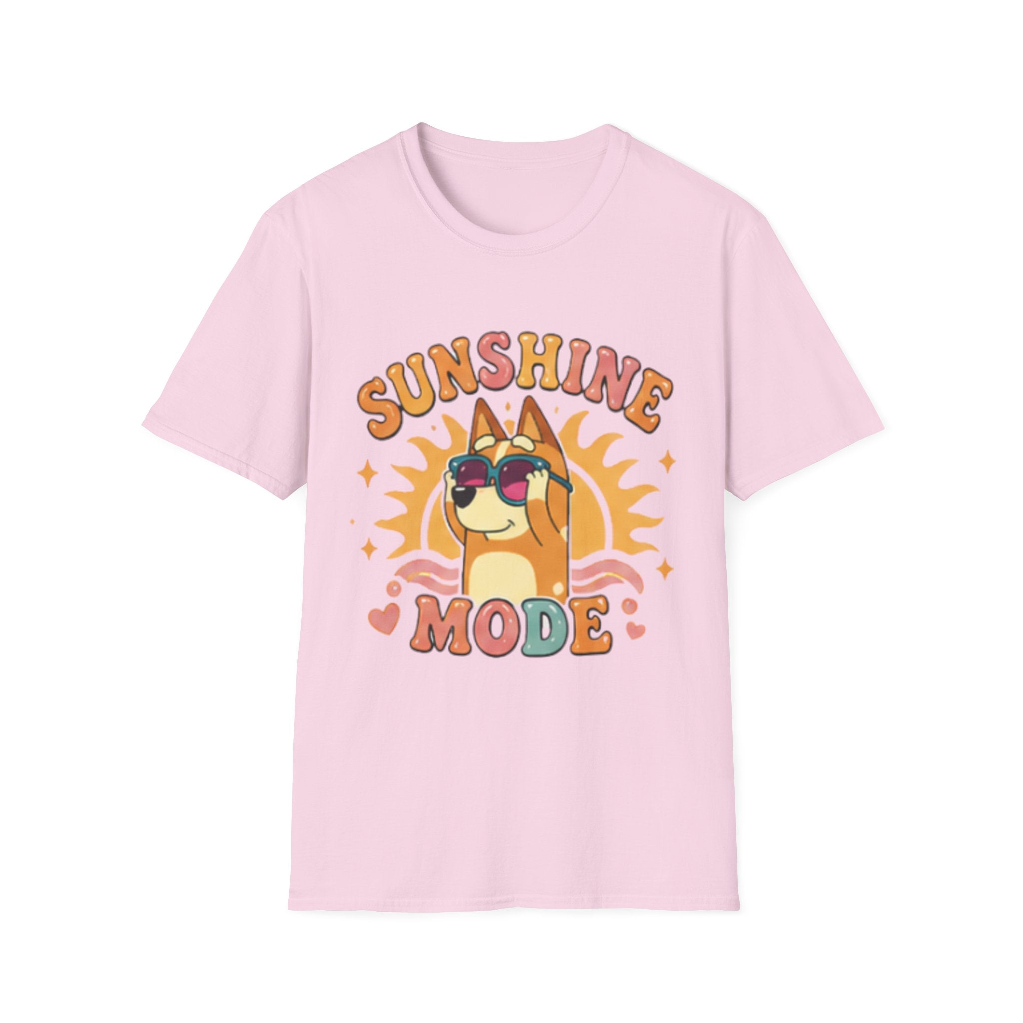 Sunshine Mode T-Shirt — Retro Sunglasses Dog Graphic