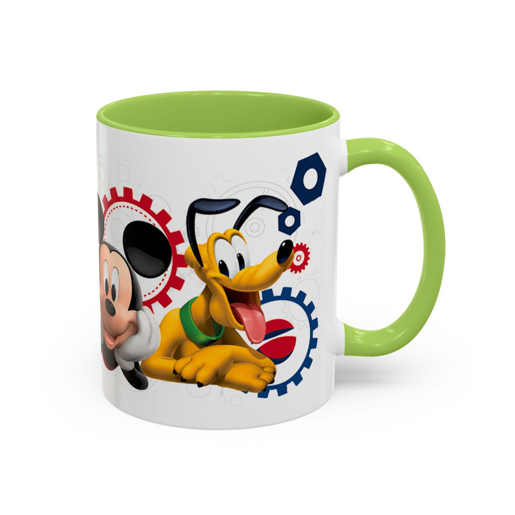 Disney Mickey & Friends Accent Coffee Mug – Mickey, Goofy & Pluto Cartoon Gift (11oz)