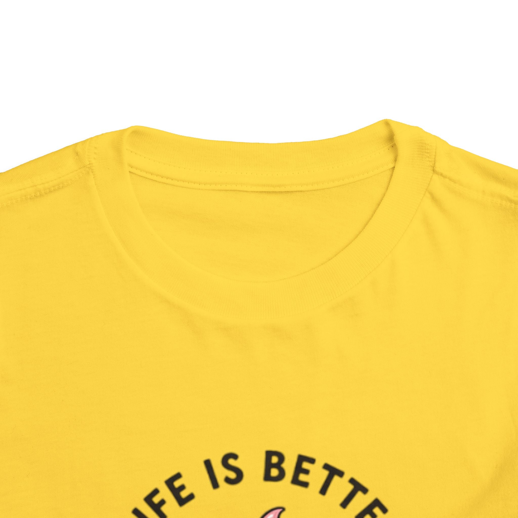 Toddler Tee — "Life Is Better With Ice Cream" Beach Ice Cream Cone Shirt