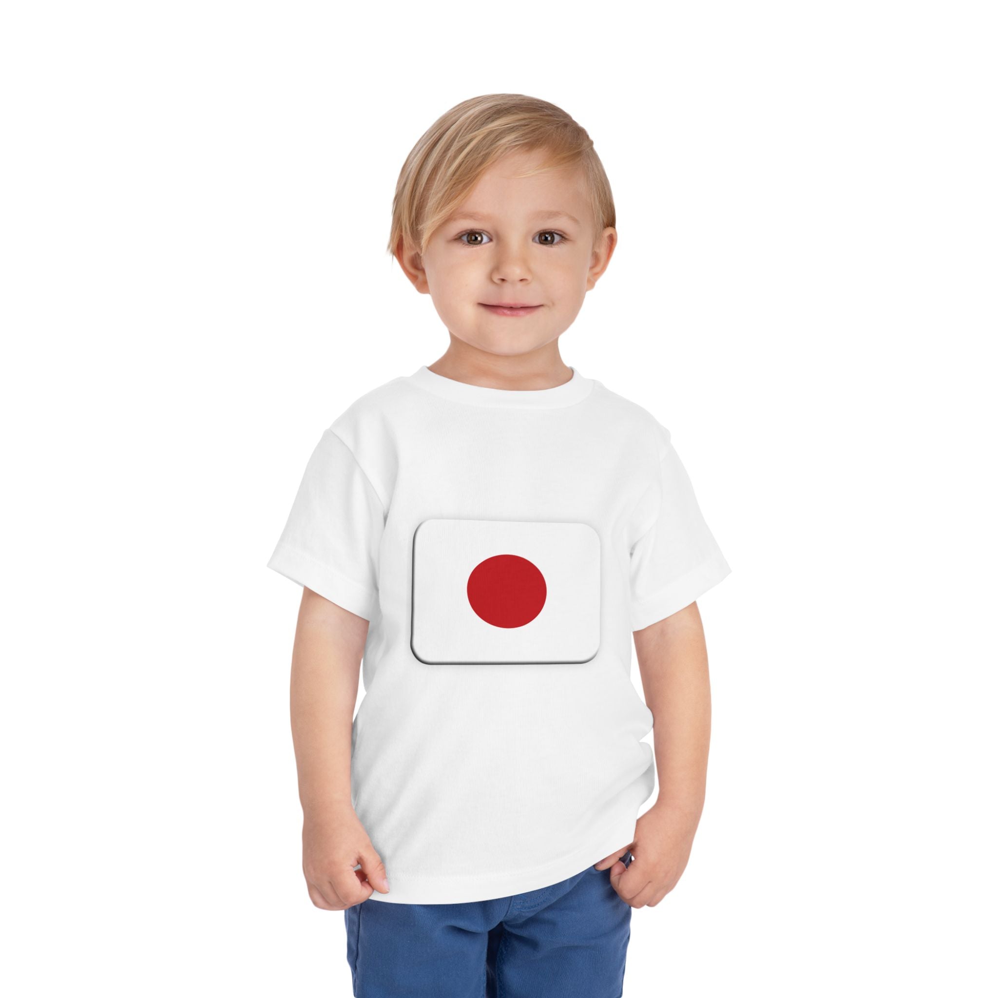 Toddler Tee with Japan Flag Graphic – Cute Kids Short Sleeve Shirt
