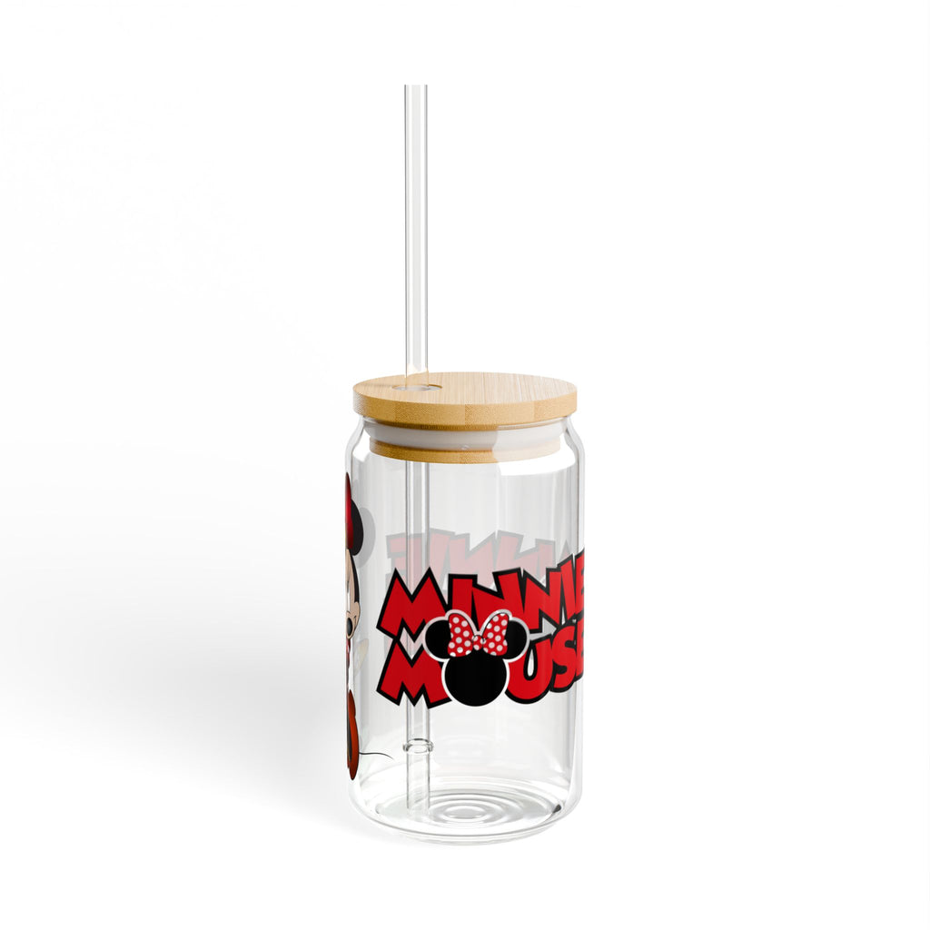 Minnie Mouse 16oz Sipper Glass with Bamboo Lid & Straw