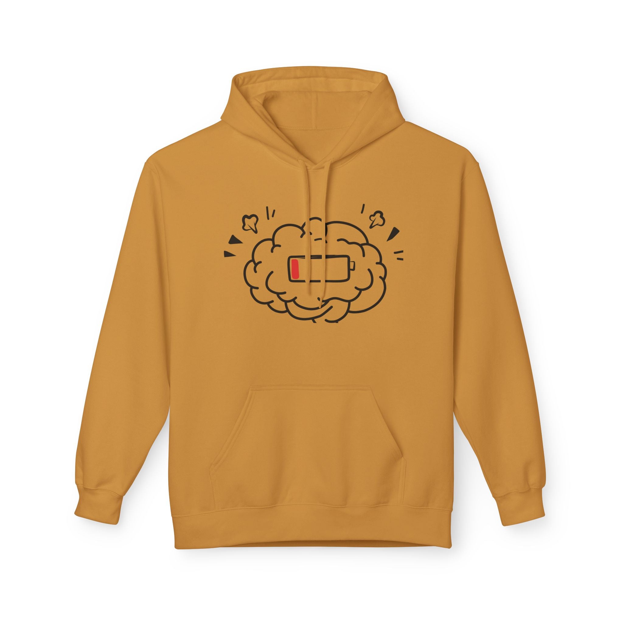 Low Battery Human Unisex Midweight Softstyle Fleece Hoodie