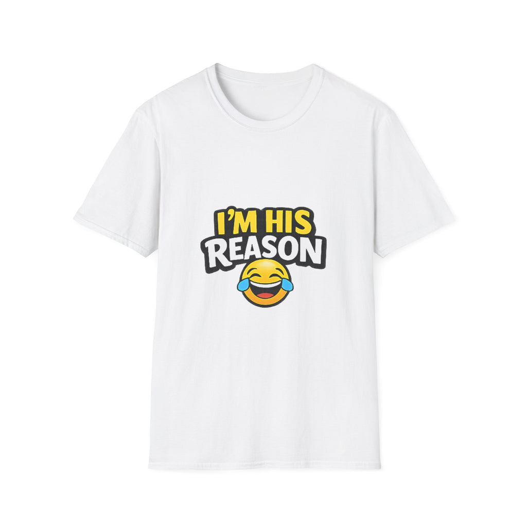 I’m His Reason T-Shirt — Cute Couple Funny Emoji Shirt