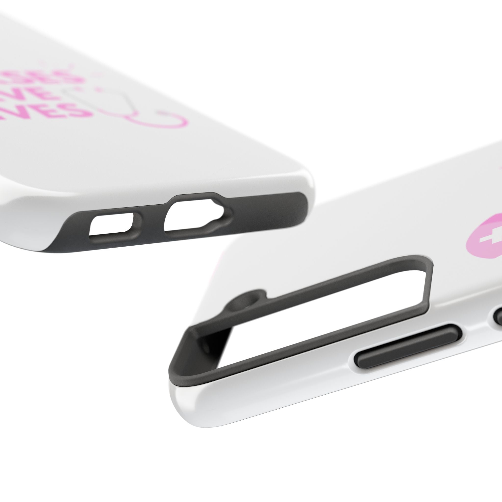 Tough Phone Case — 'Nurses Save Lives' Pink Stethoscope Design