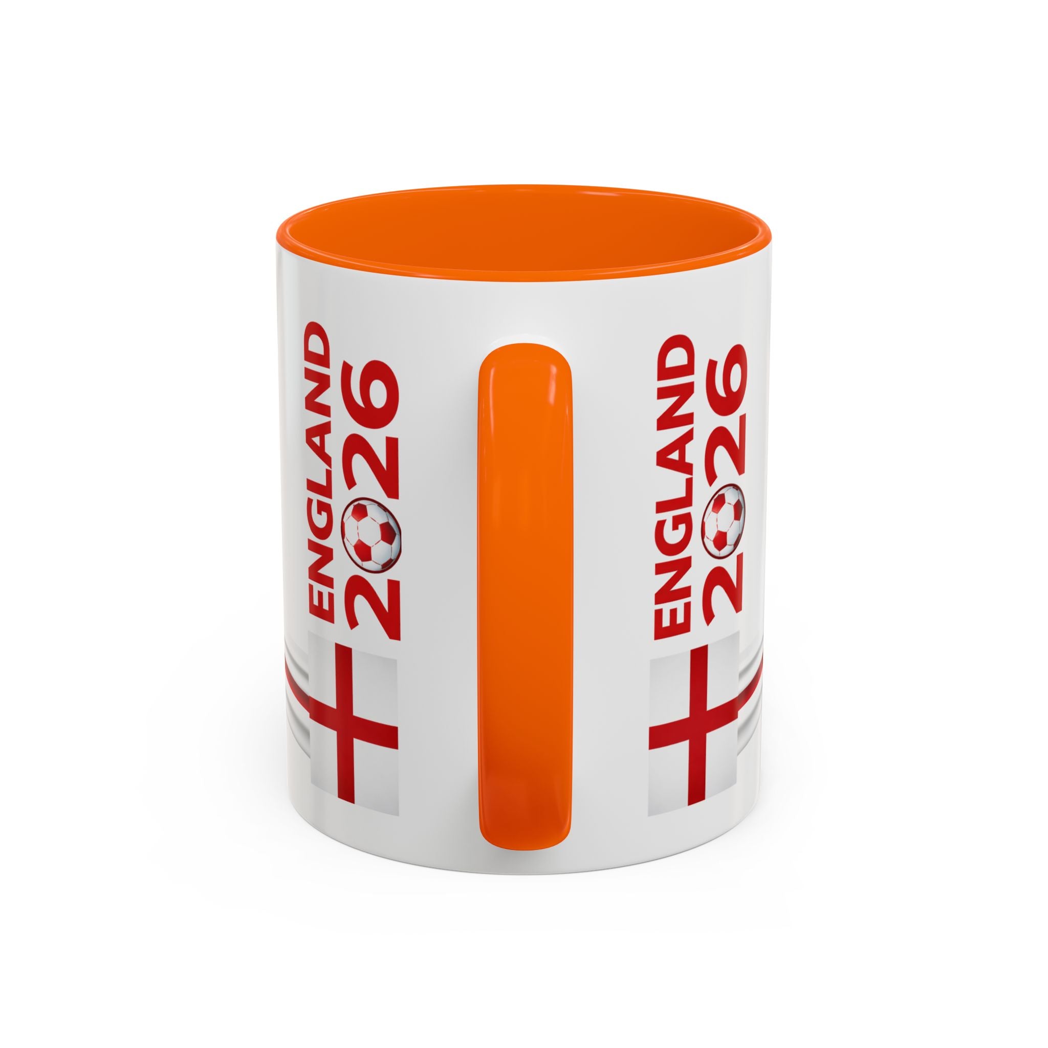 England 2026 Soccer Cup Accent Coffee Mug