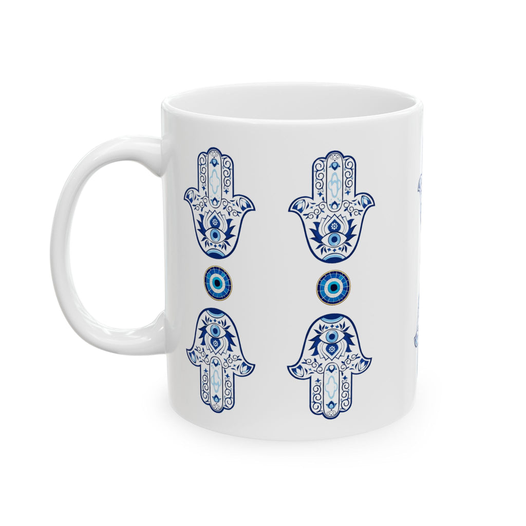 Hamsa & Evil Eye Ceramic Mug