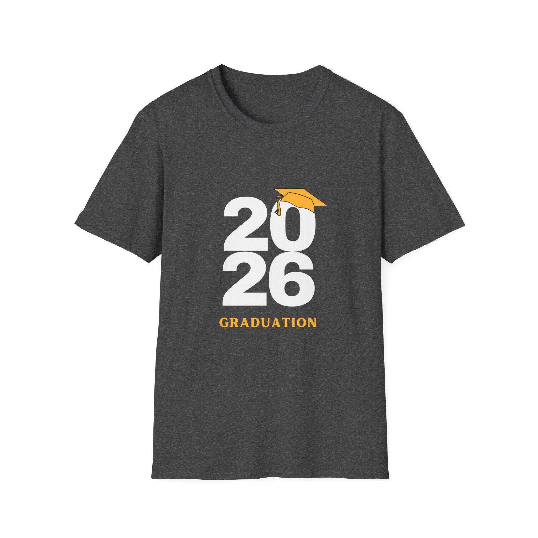 2026 Graduation T-Shirt with Cap Graphic — Class of 2026 Celebration Tee
