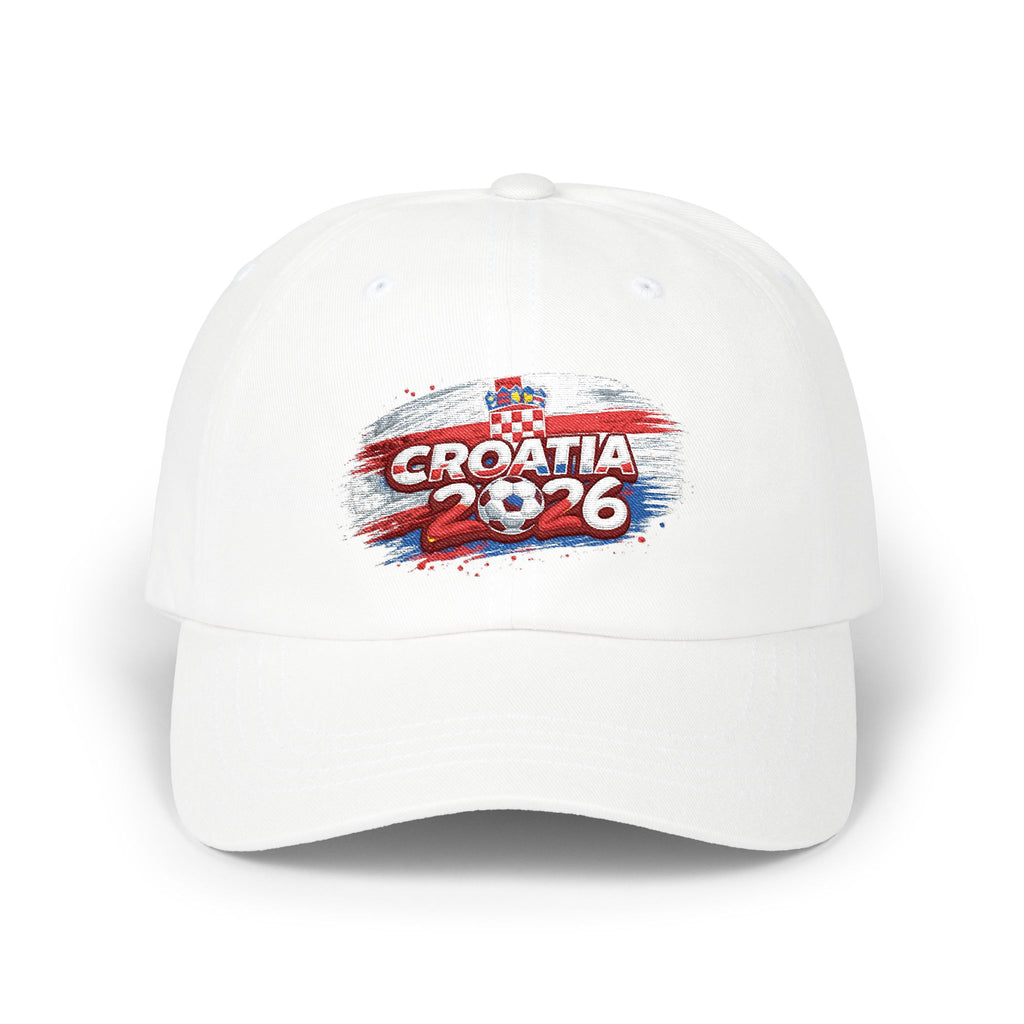 Croatia 2026 Dad Cap – Embroidered Soccer Crest Hat