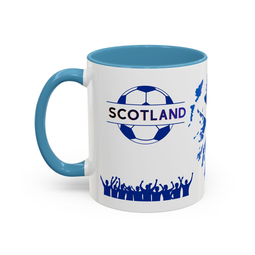 Scotland Soccer Fan Coffee Mug – Scottish Flag & Supporters 11/15oz Accent Mug