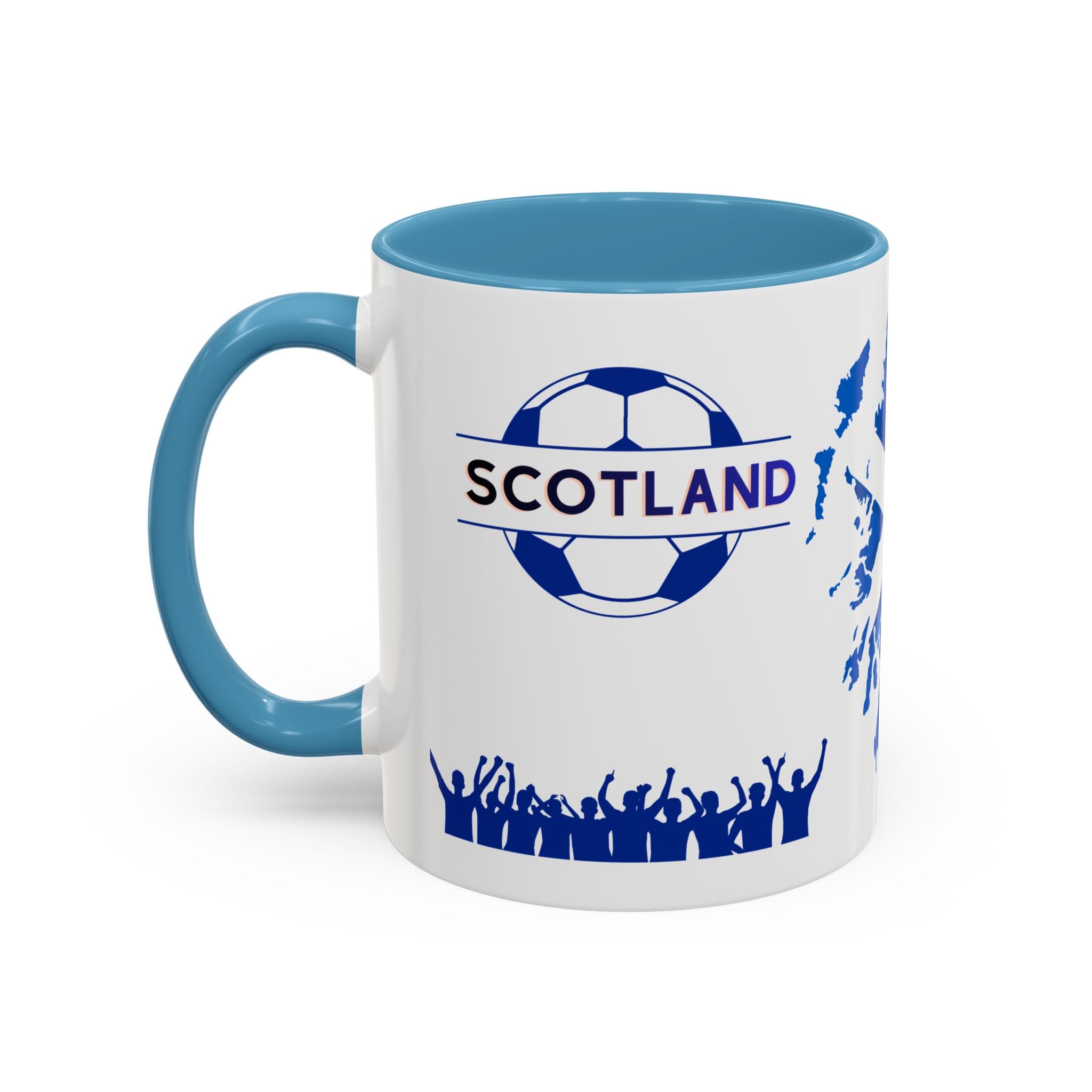 Scotland Soccer Fan Coffee Mug – Scottish Flag & Supporters 11/15oz Accent Mug