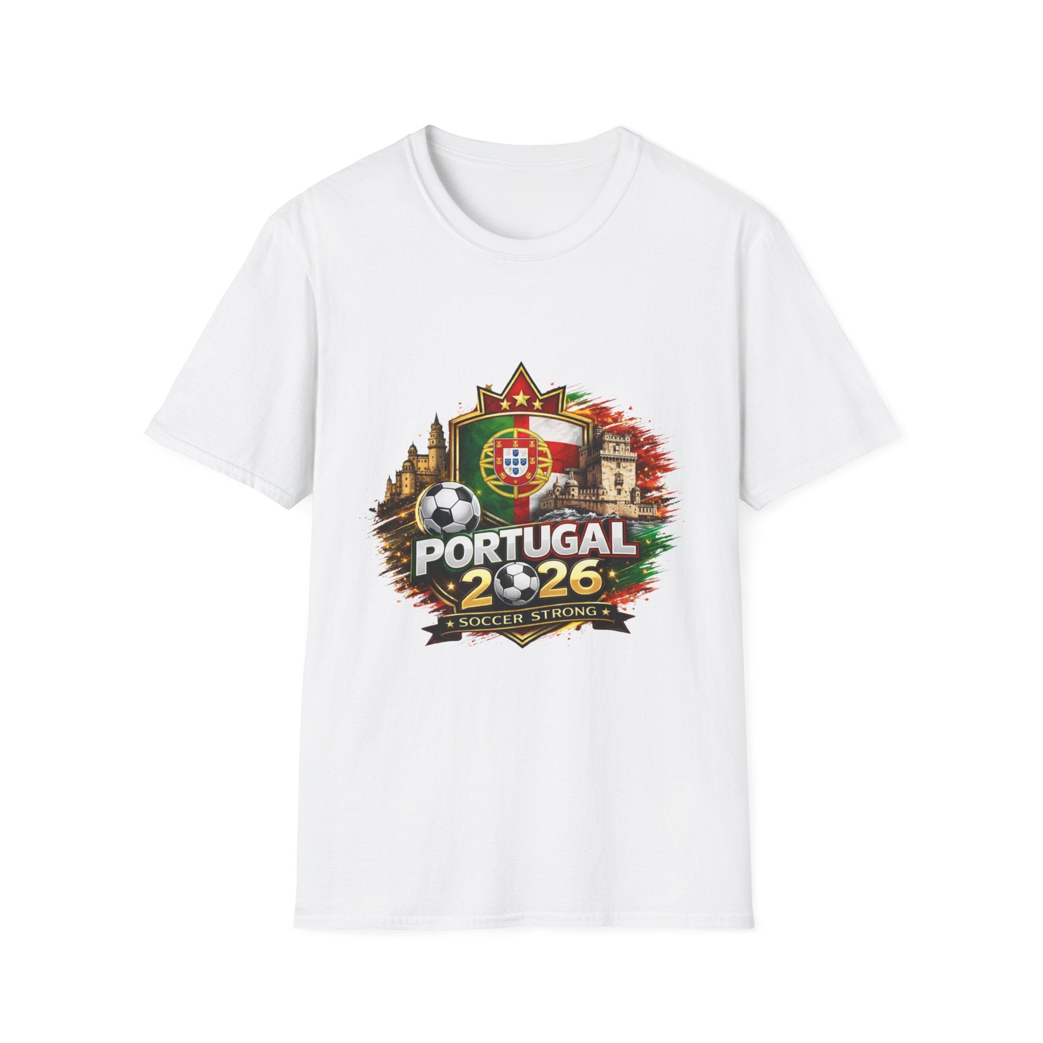 Portugal 2026 Soccer T-Shirt – Cup Fan Jersey with Crest & Trophy
