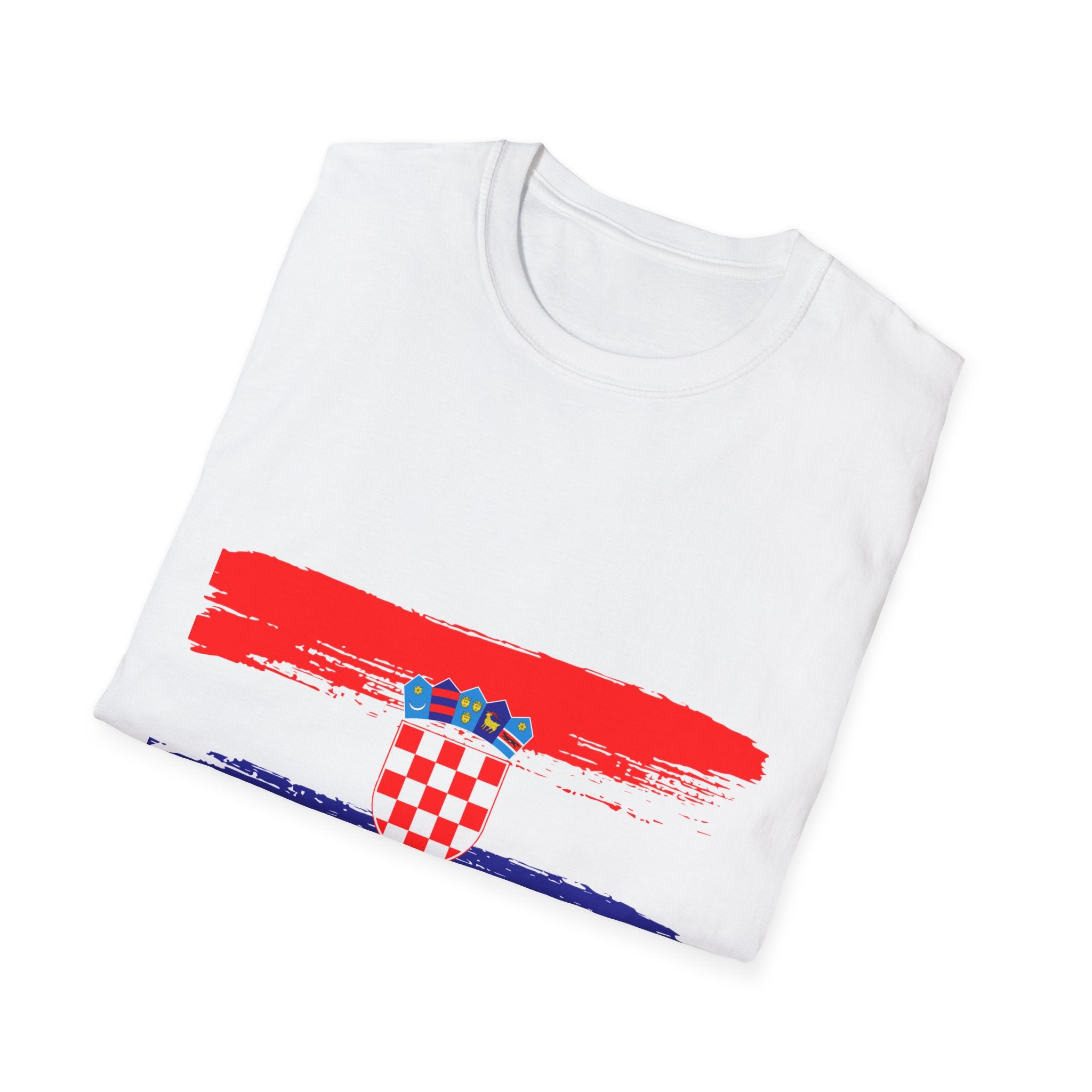 Croatia Flag Soccer T-Shirt — Croatia Cup Football Tee
