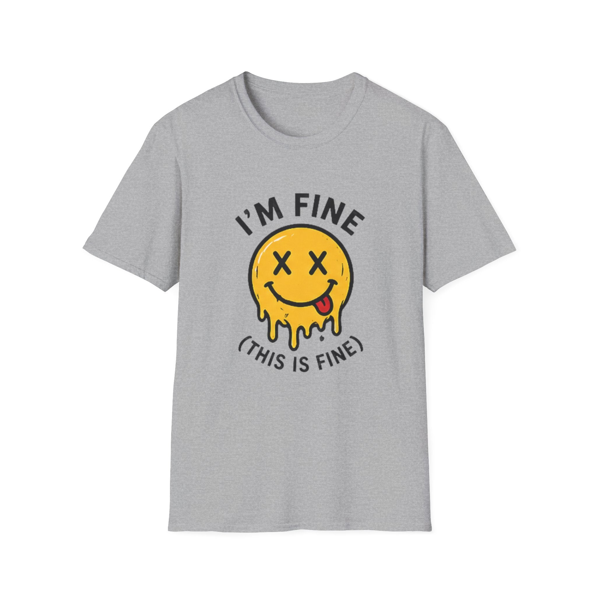 I’m Fine (This Is Fine) Melting Smiley T-Shirt