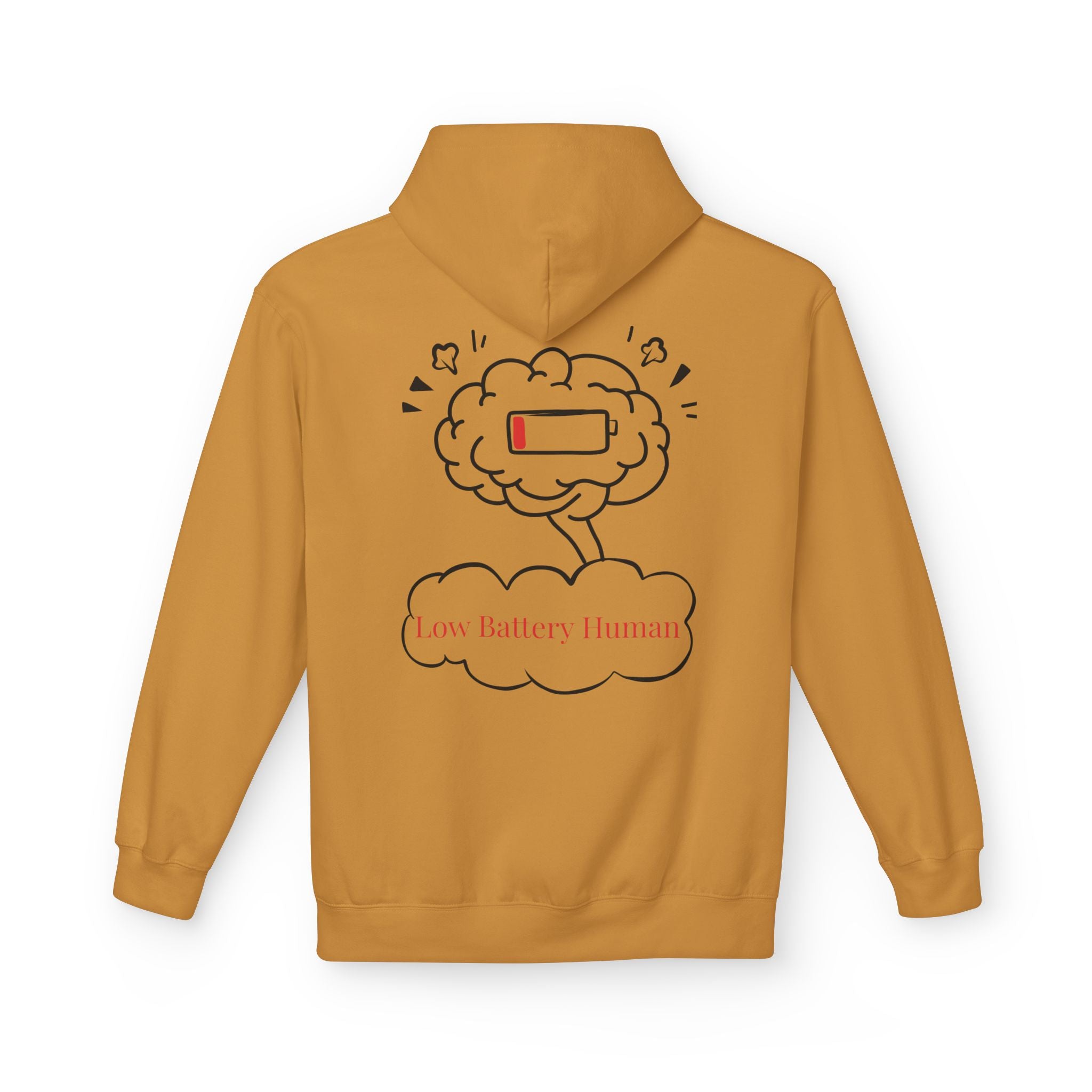 Low Battery Human Unisex Midweight Softstyle Fleece Hoodie