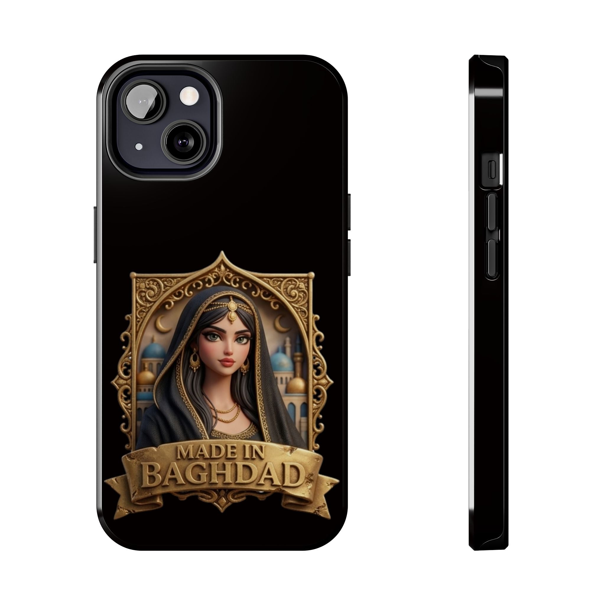 Made in Baghdad Phone Case — Elegant Middle Eastern Portrait Tough Protective Case