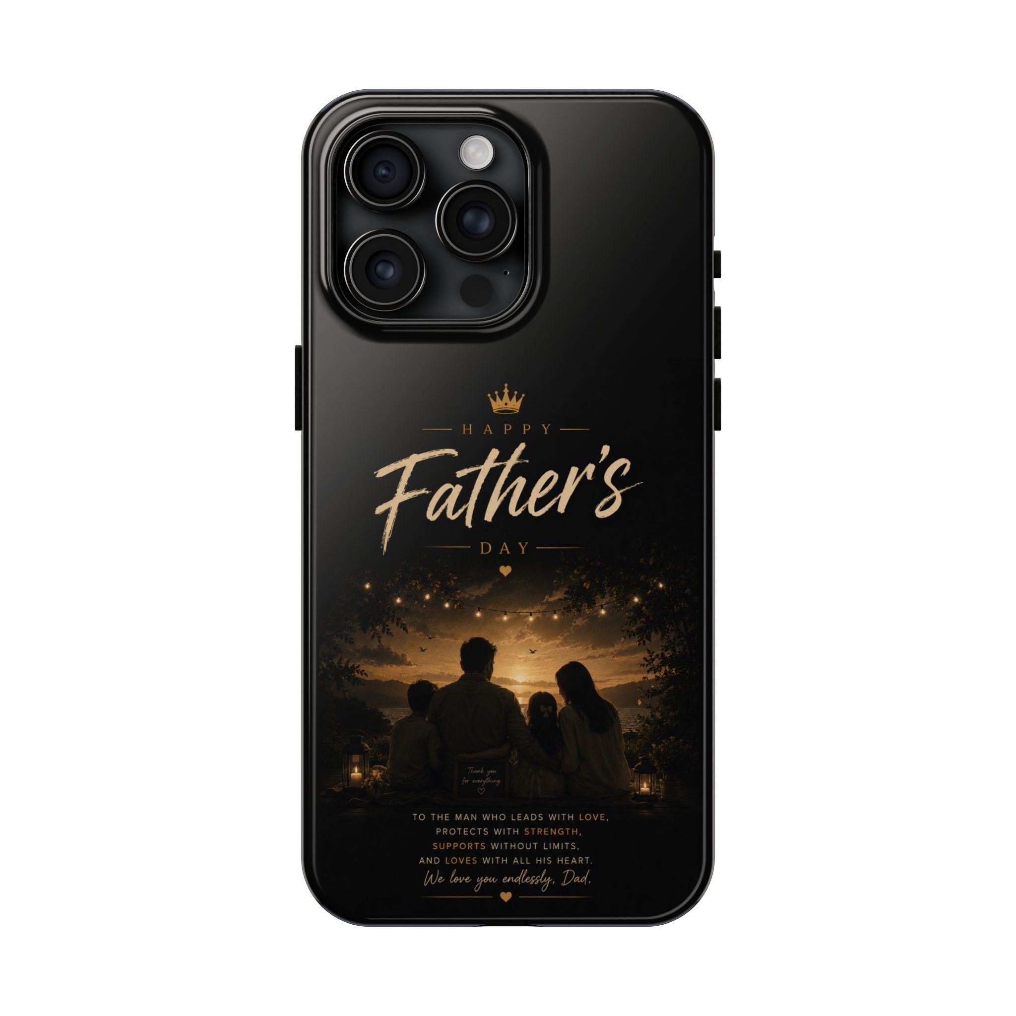 Father’s Day Tough Phone Case — Personalized Sentimental Nightscape Design
