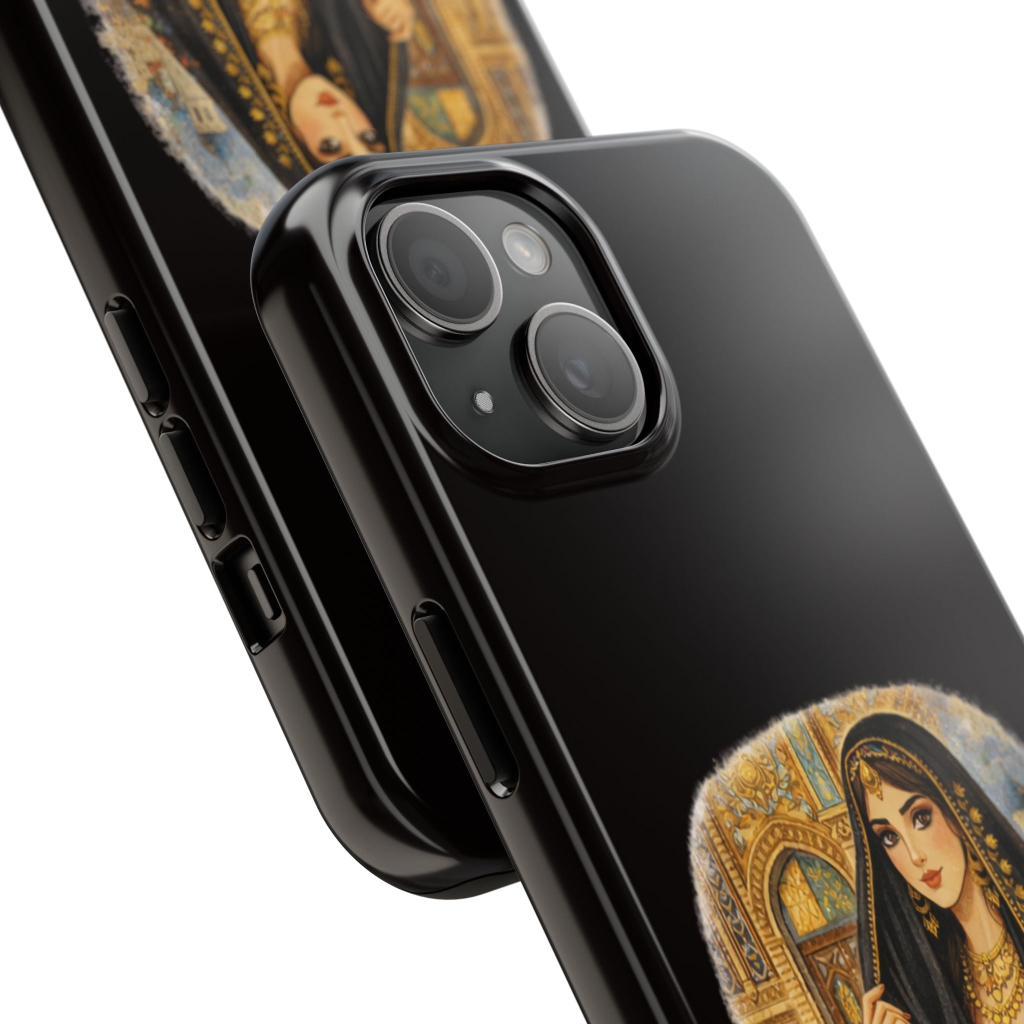 Elegant Persian Princess Tough Phone Case – Vintage Middle Eastern Art iPhone Cover