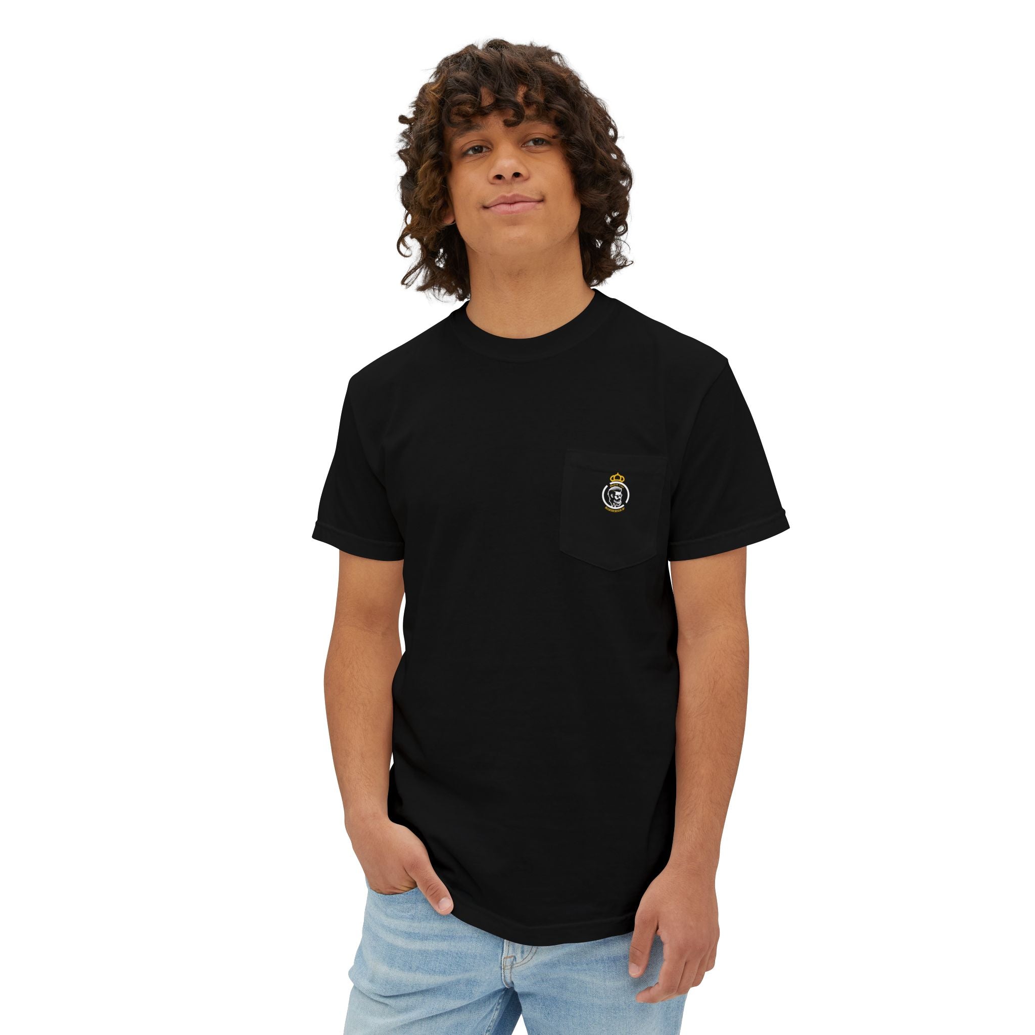 Madrid Cutz Barbershop Crown Logo Pocket T-Shirt