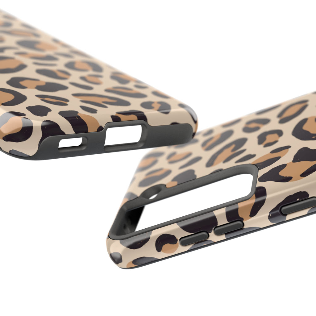 Leopard Print Tough Phone Case – Durable Glam Protective Cover