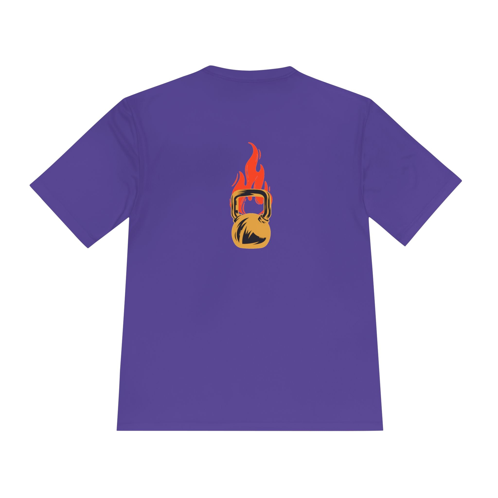 No Days Off Flame Kettlebell Tee — Motivational Gym Workout Shirt