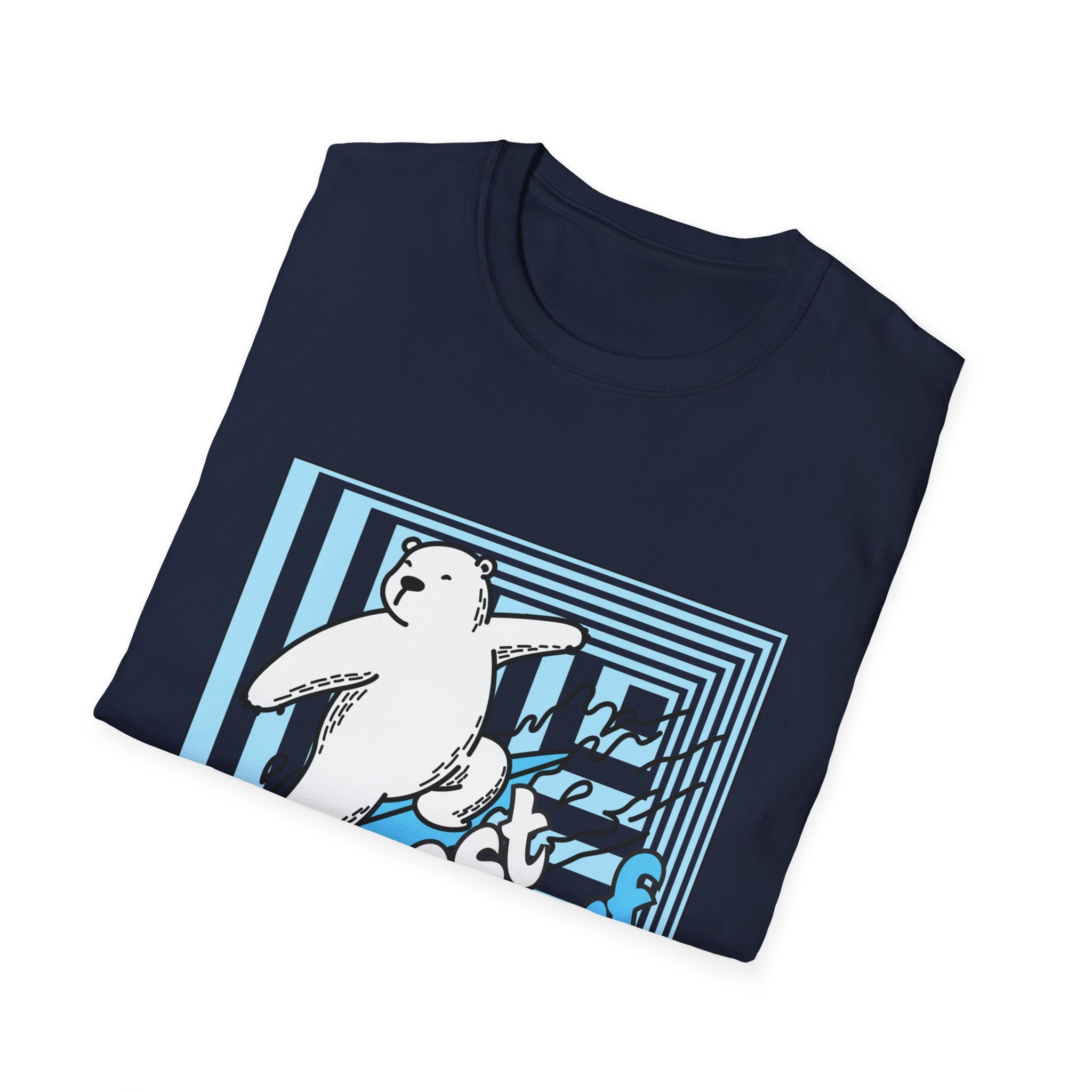 Polar Bear Surf T-Shirt — "Frost Surf" Cute Winter Surfing Graphic Tee