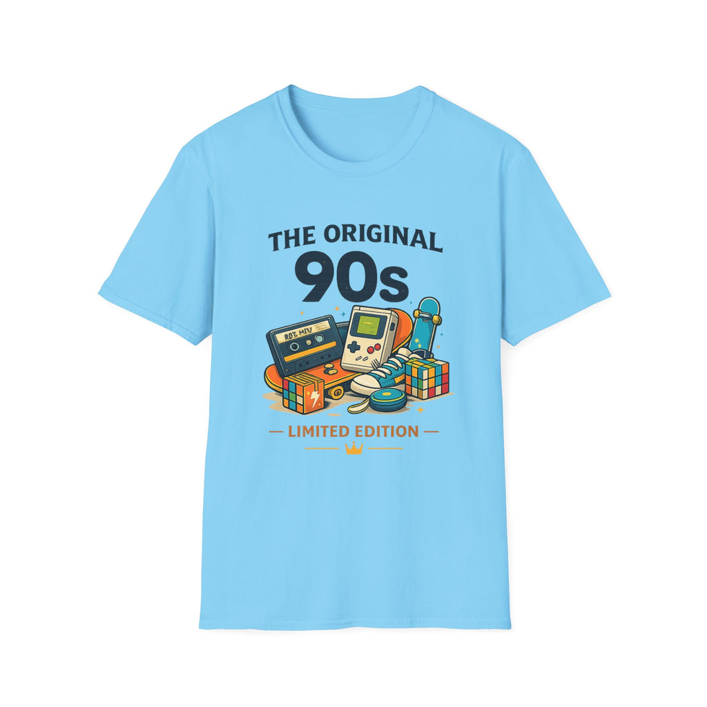 90s Retro Tee — "The Original 90s" Vintage Gaming & Nostalgia Graphic T-Shirt