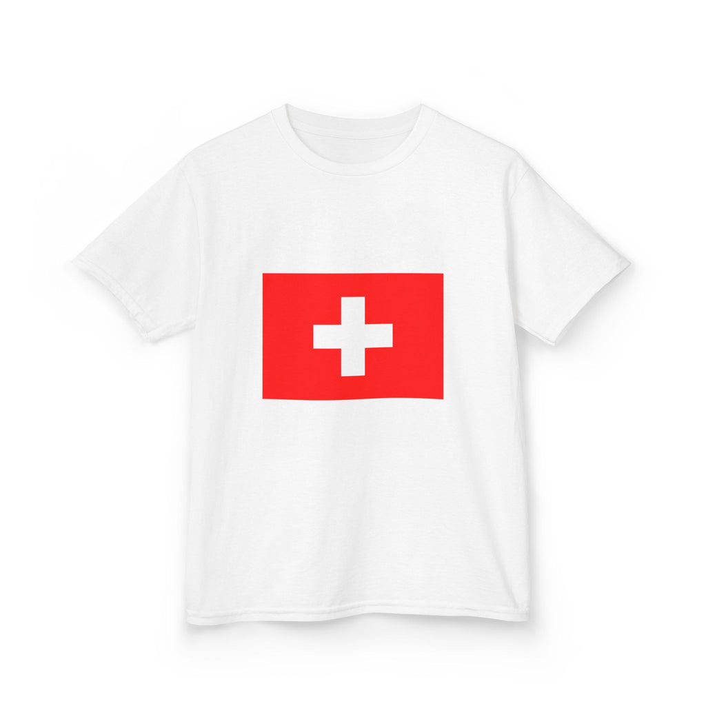 Switzerland Kids T-Shirt – Swiss Flag "SUI" Soccer Jersey Style