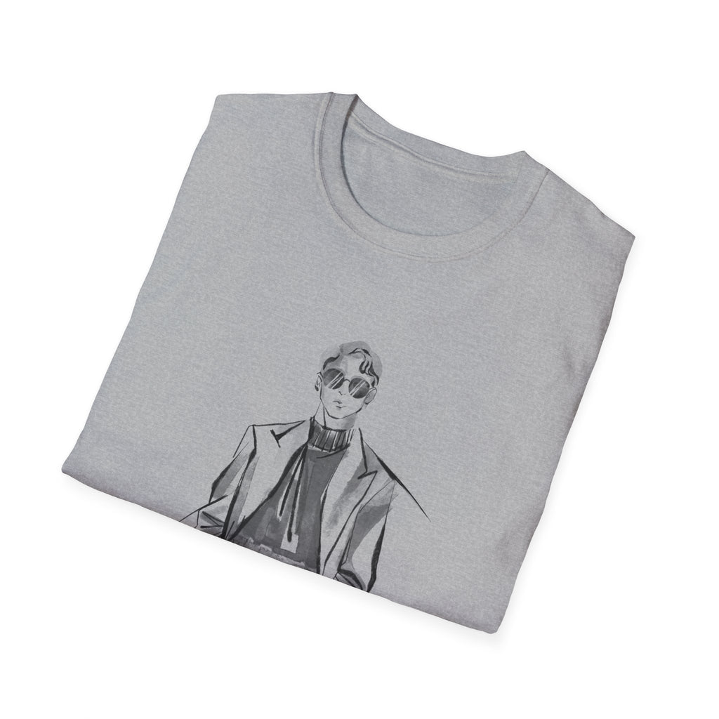 Gentleman Sketch Tee — Vintage Fashion Illustration T-Shirt
