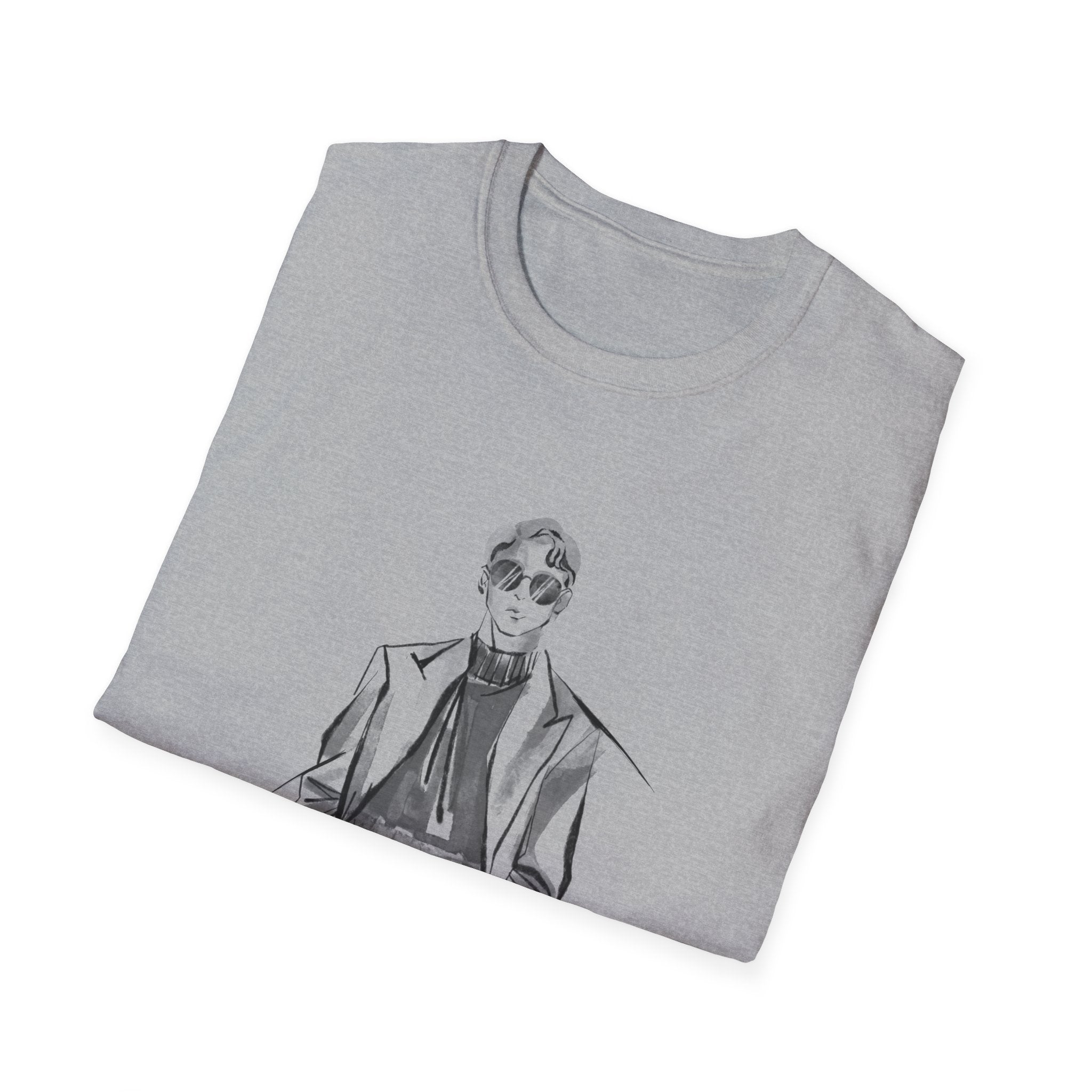 Gentleman Sketch Tee — Vintage Fashion Illustration T-Shirt