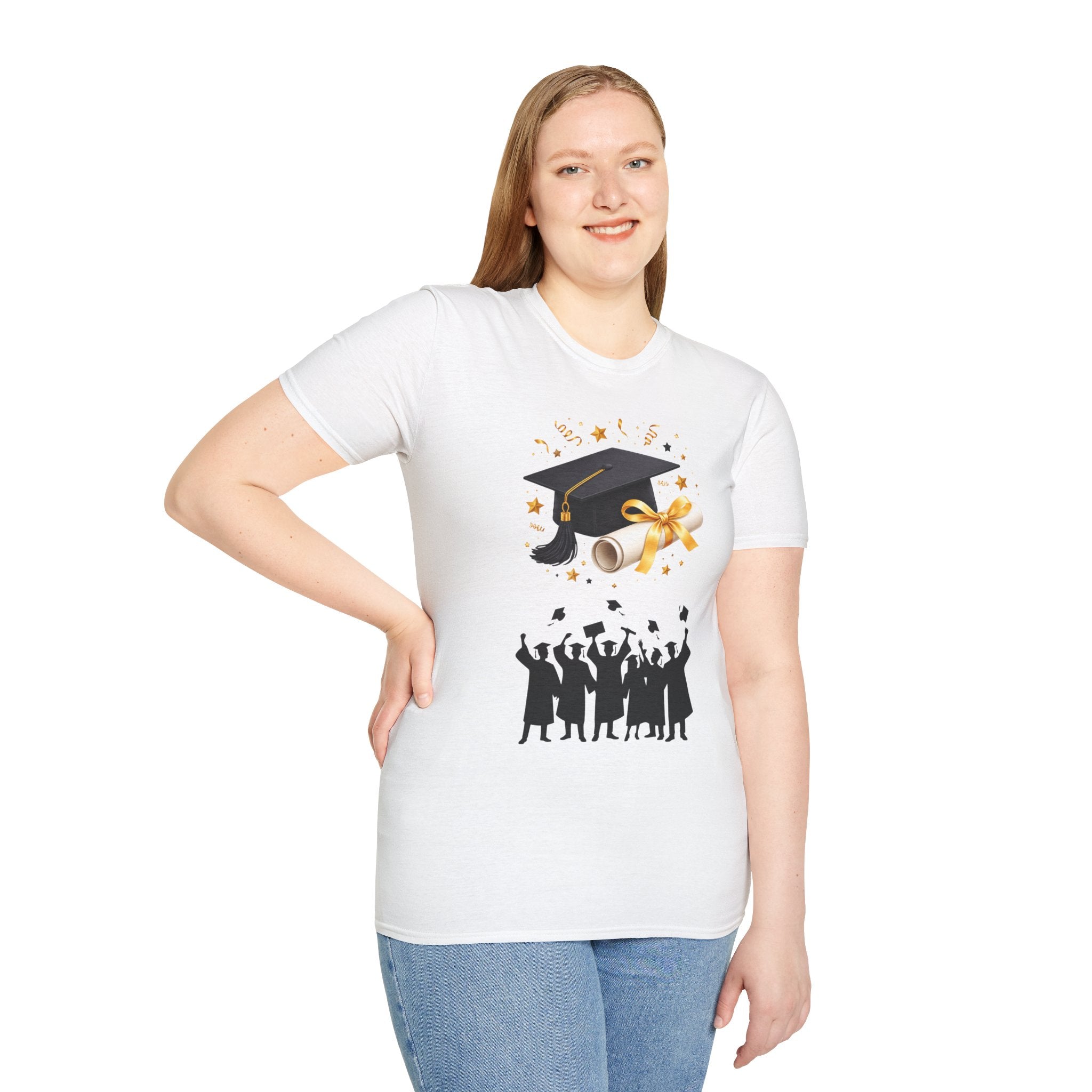 Graduation Cap & Diploma T-Shirt — Class of Celebration Tee