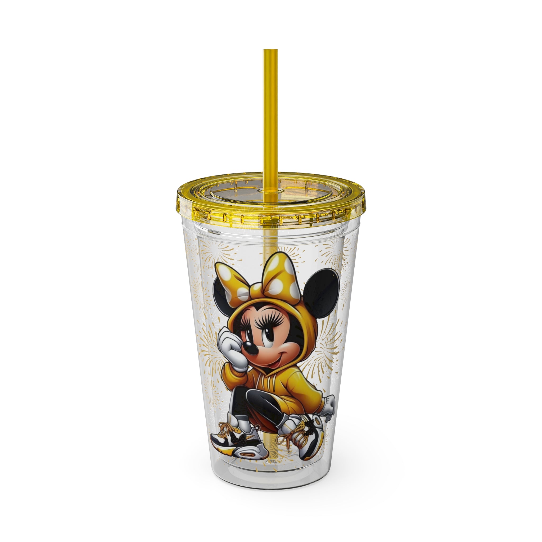 Minnie Mouse Sunsplash 16oz Tumbler with Straw