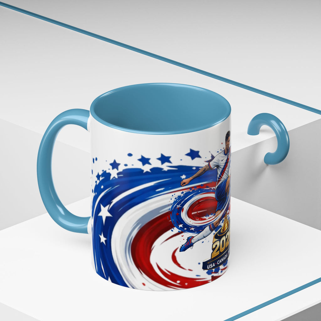 2026 CONCACAF Soccer Champion Accent Mug — USA Canada Mexico  Cup Qualifier Design