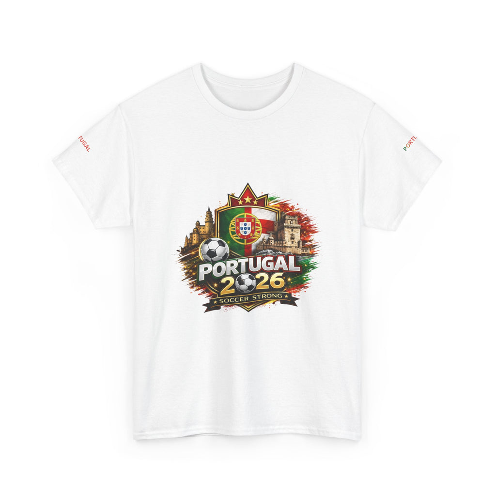 Portugal 2026 Soccer T-Shirt — National Flag Crest Football Fan Tee