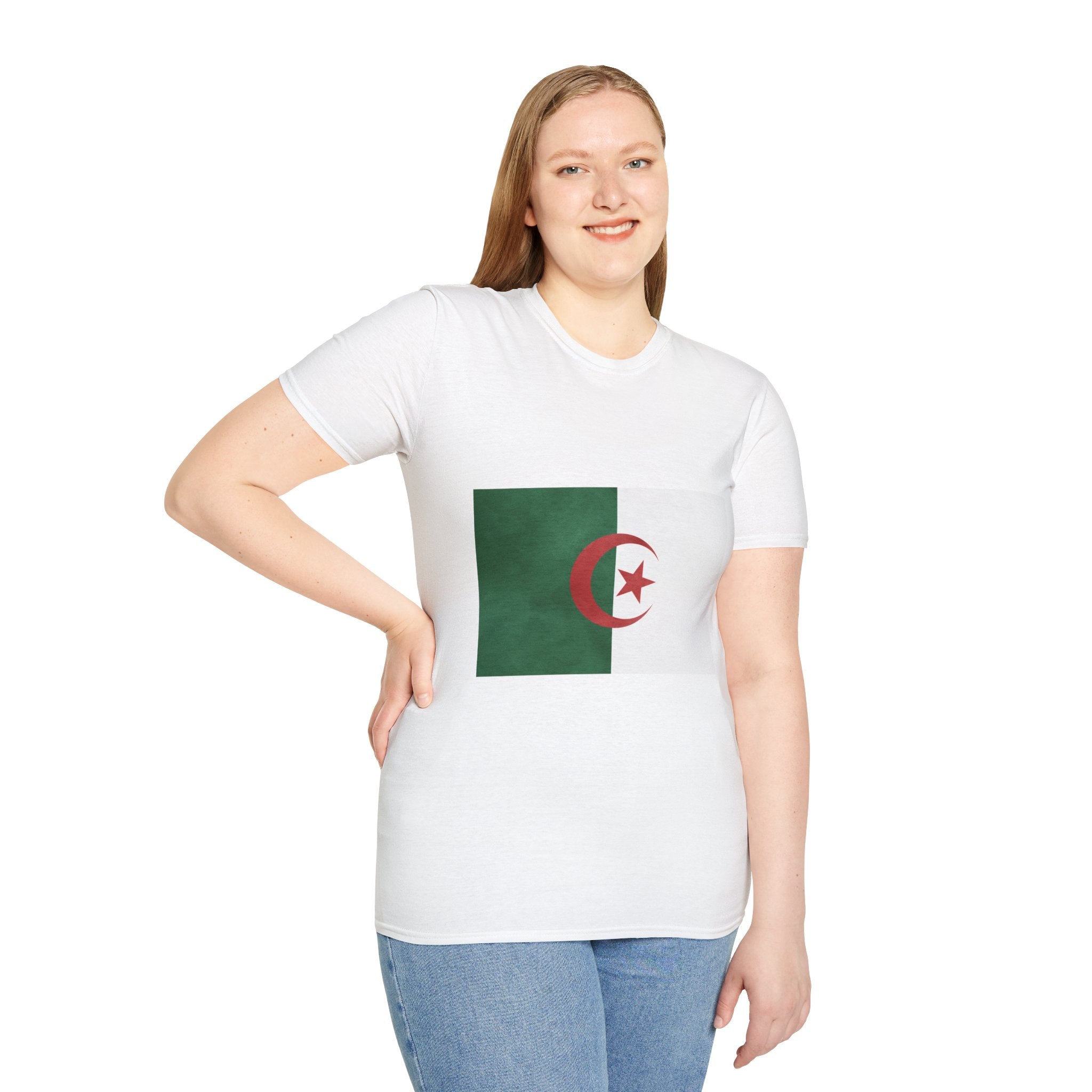 Algeria Flag T-Shirt — Map Outline & National Emblem Tee