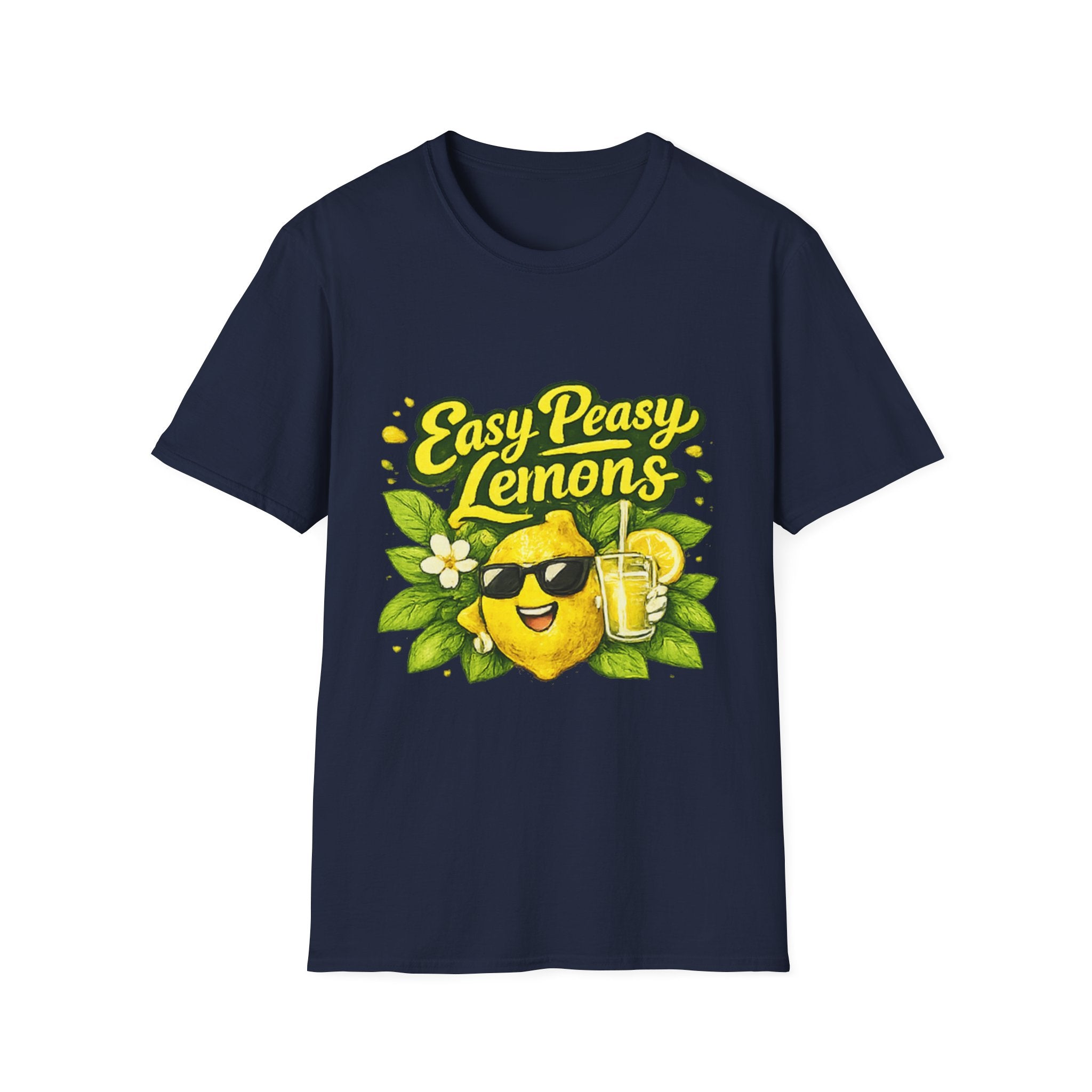 Easy Peasy Lemons uni sex  T-Shirt — Cute Lemon Graphic Tee for Summer & Gifts