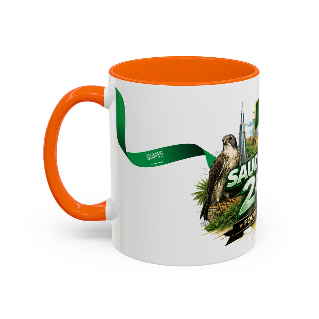 Saudi Arabia 2026 Football Passion Accent Coffee Mug – Cup Soccer Fan Gift